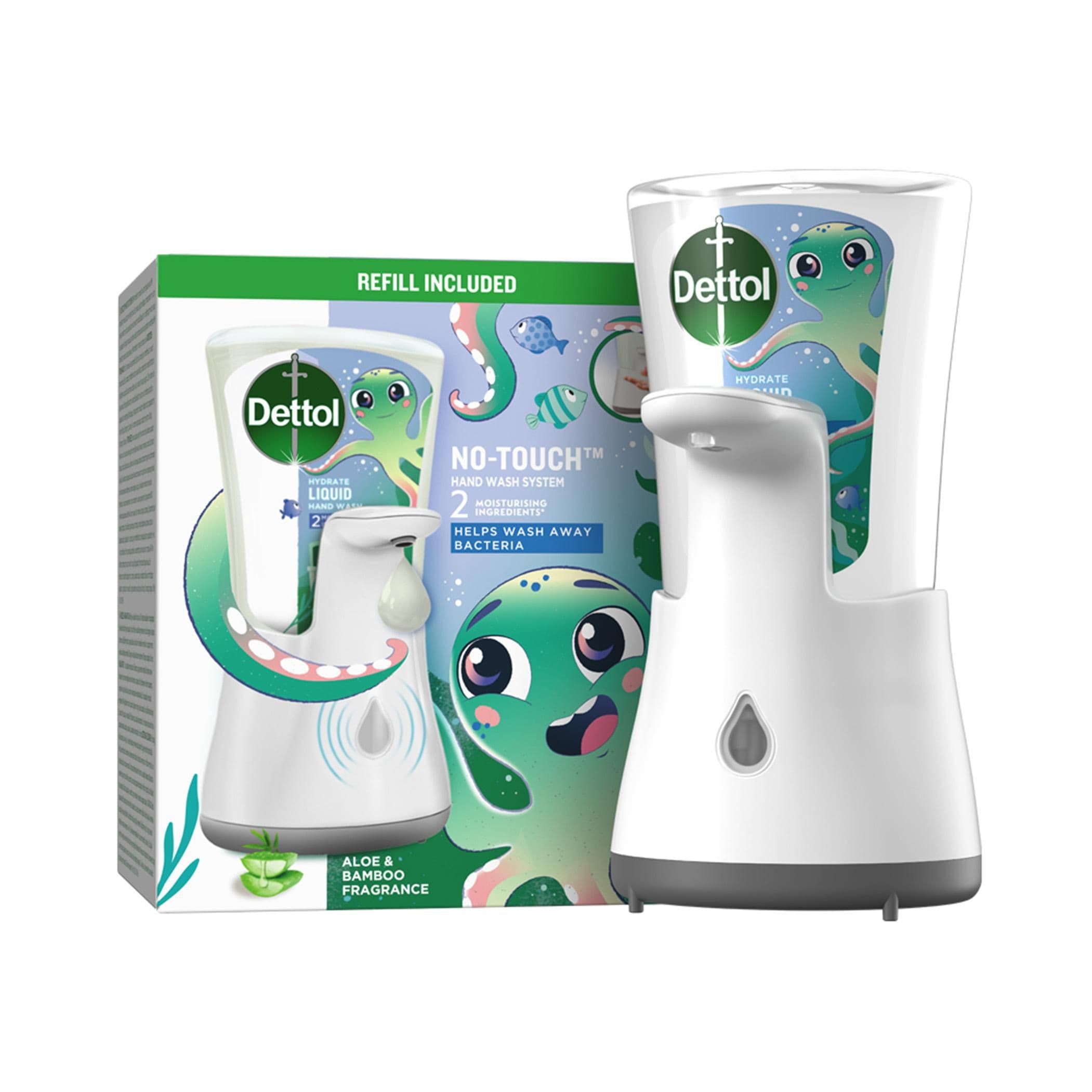 Dettol Kids bezdotykový dávkovač mýdla a náplň 250 ml