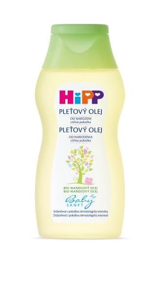 HiPP Babysanft Pleťový olej s přírodním BIO mandlovým olejem pro citlivou pokožku 200 ml