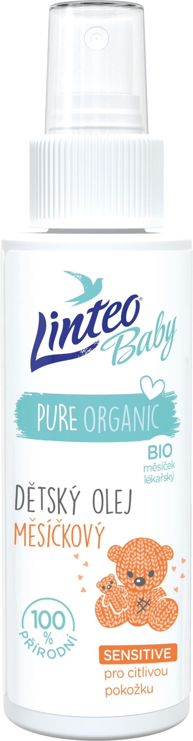 Linteo Baby Olej po koupeli s BIO měsíčkem lékařským 100ml