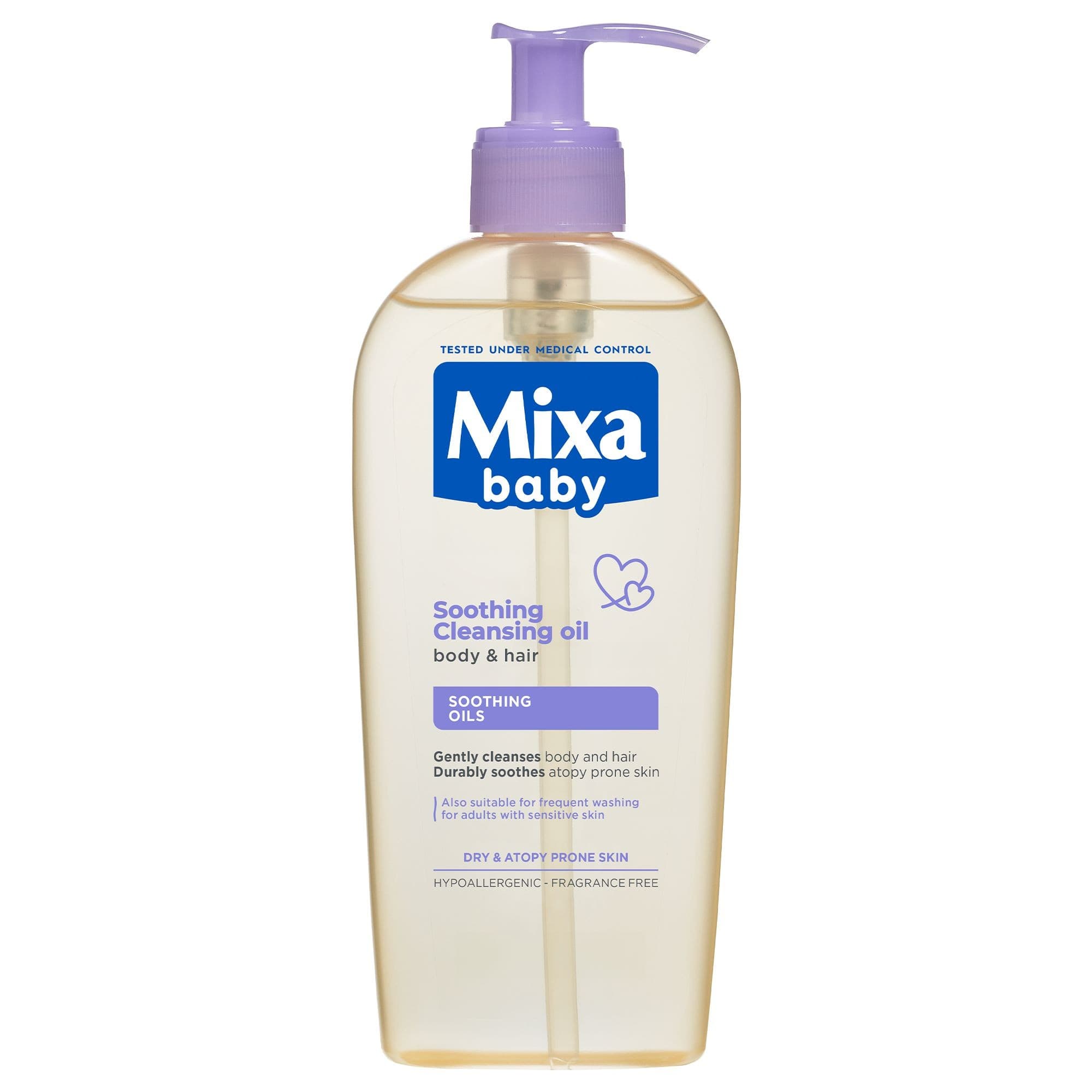 Mixa Baby Čisticí a zklidňující olej pro pleť se sklonem k atopii 250 ml