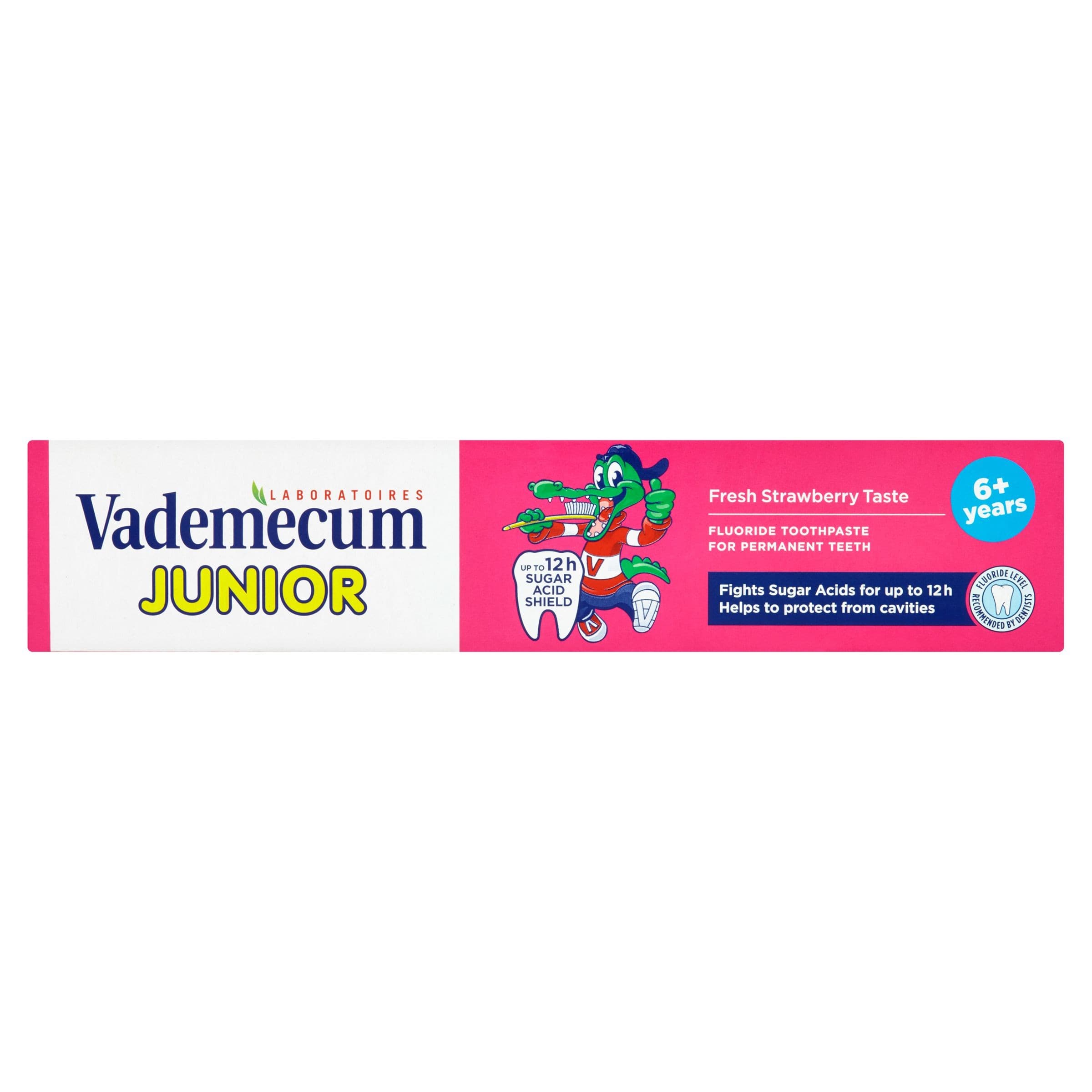 Vademecum Junior zubní pasta 6+ Fresh Strawberry Taste 75 ml