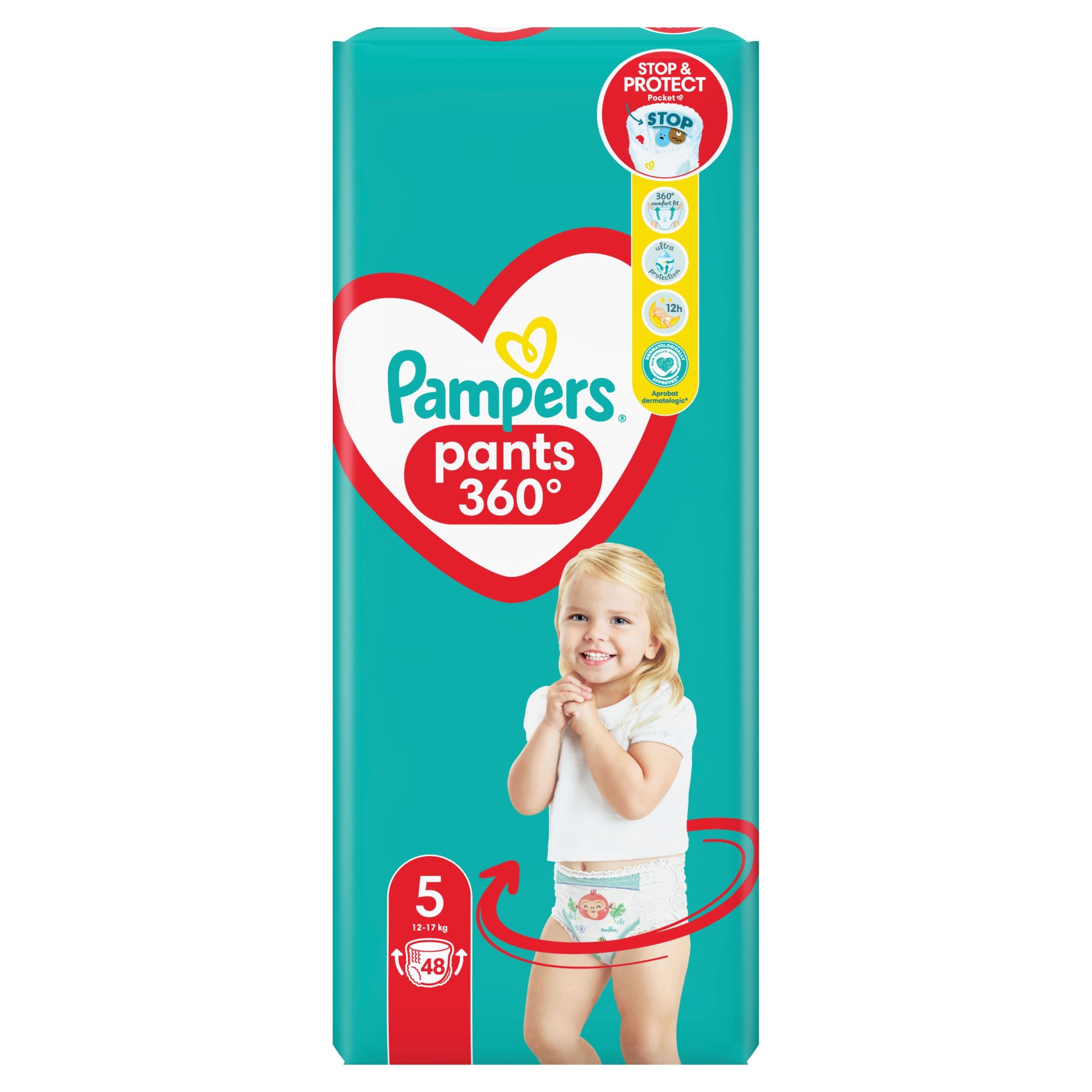Pampers Plenkové kalhotky Pants vel. 5 48ks
