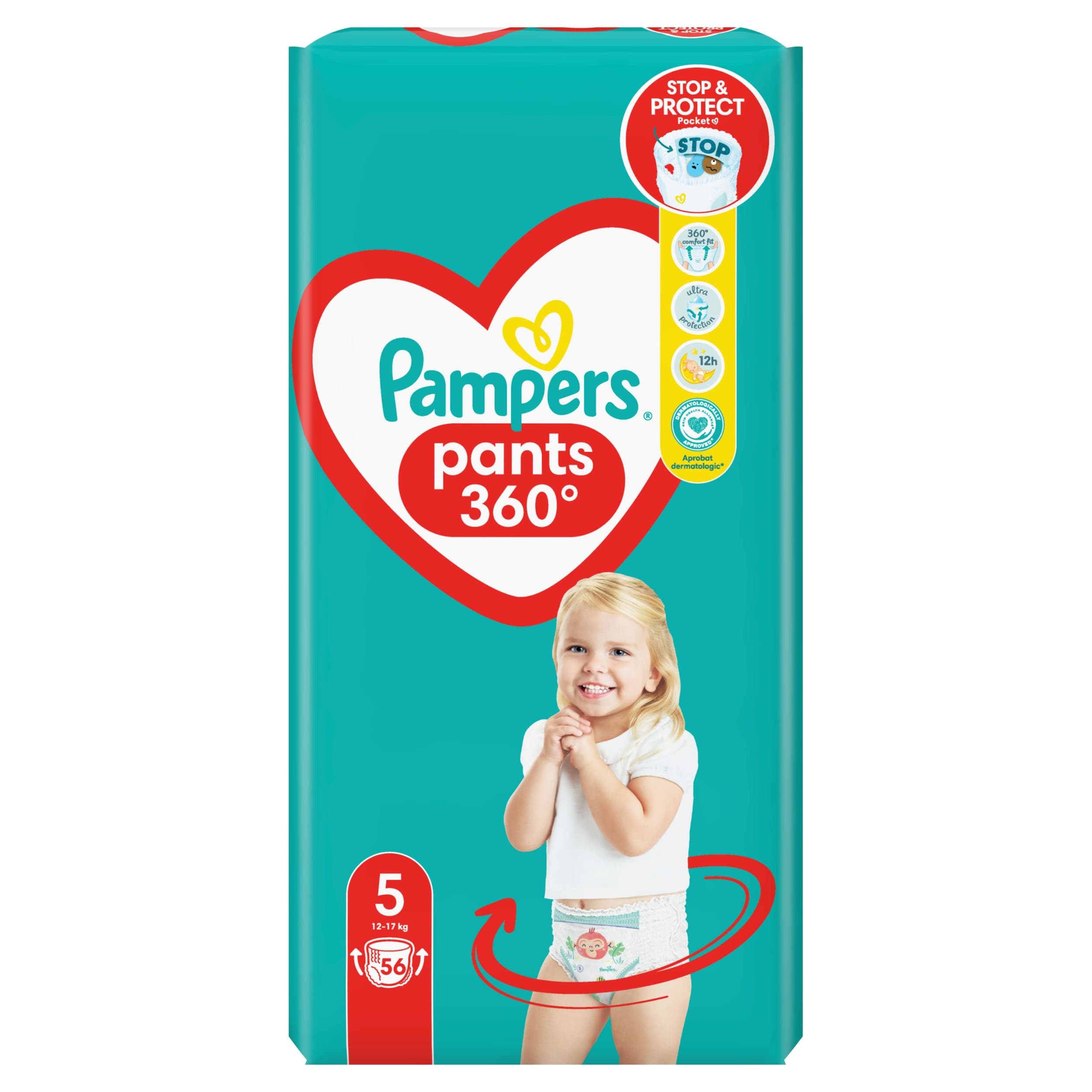 Pampers Plenkové kalhotky Pants vel. 5 56ks