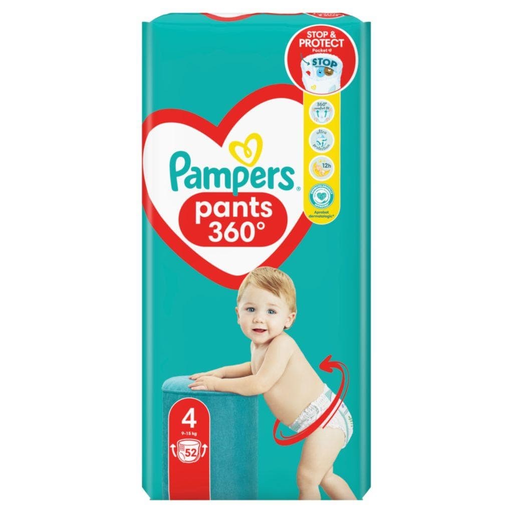 Pampers Pants Plenkové kalhotky vel. 4 52ks