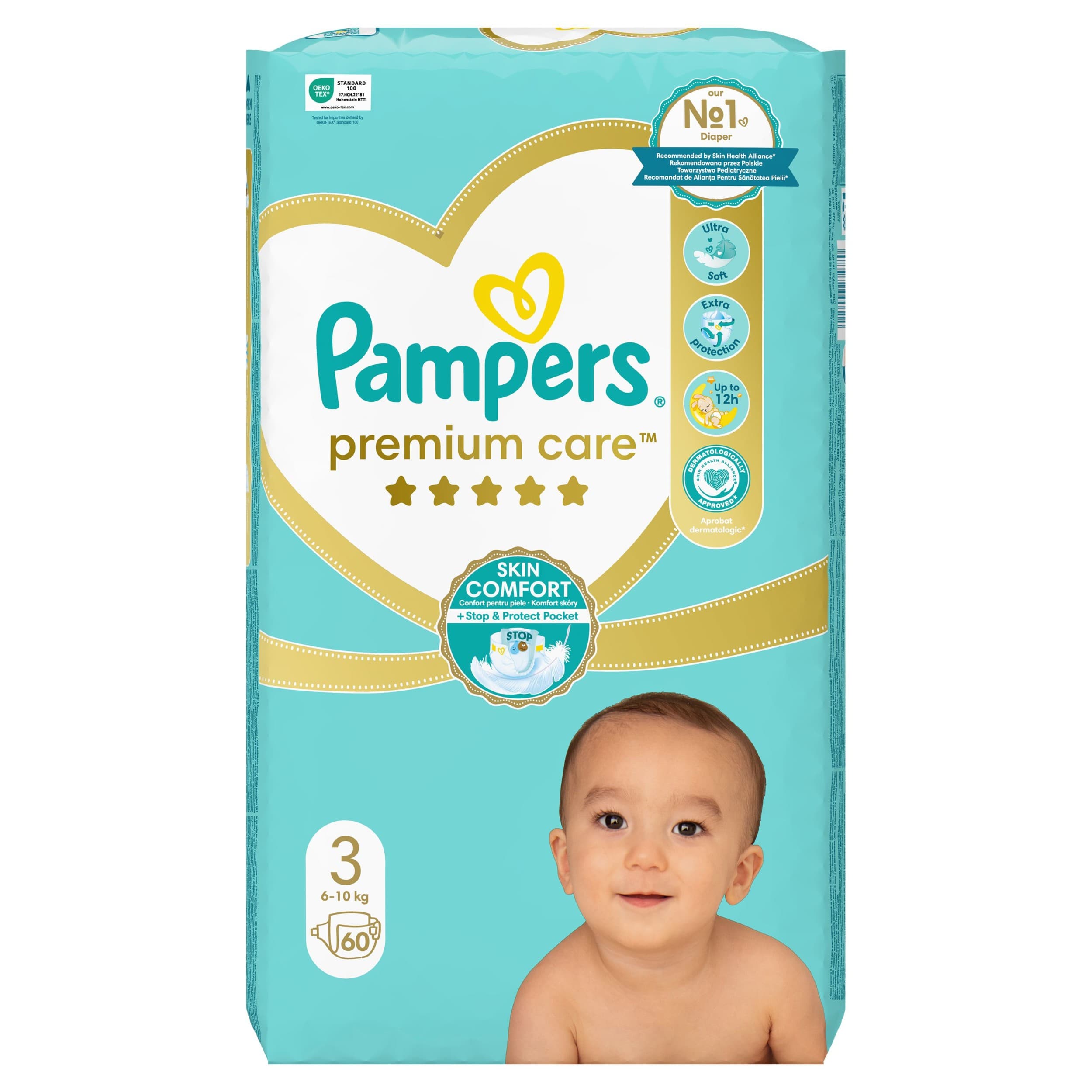 Pampers Premium Care velikost 3 (Midi) 5 – 9 kg 60ks