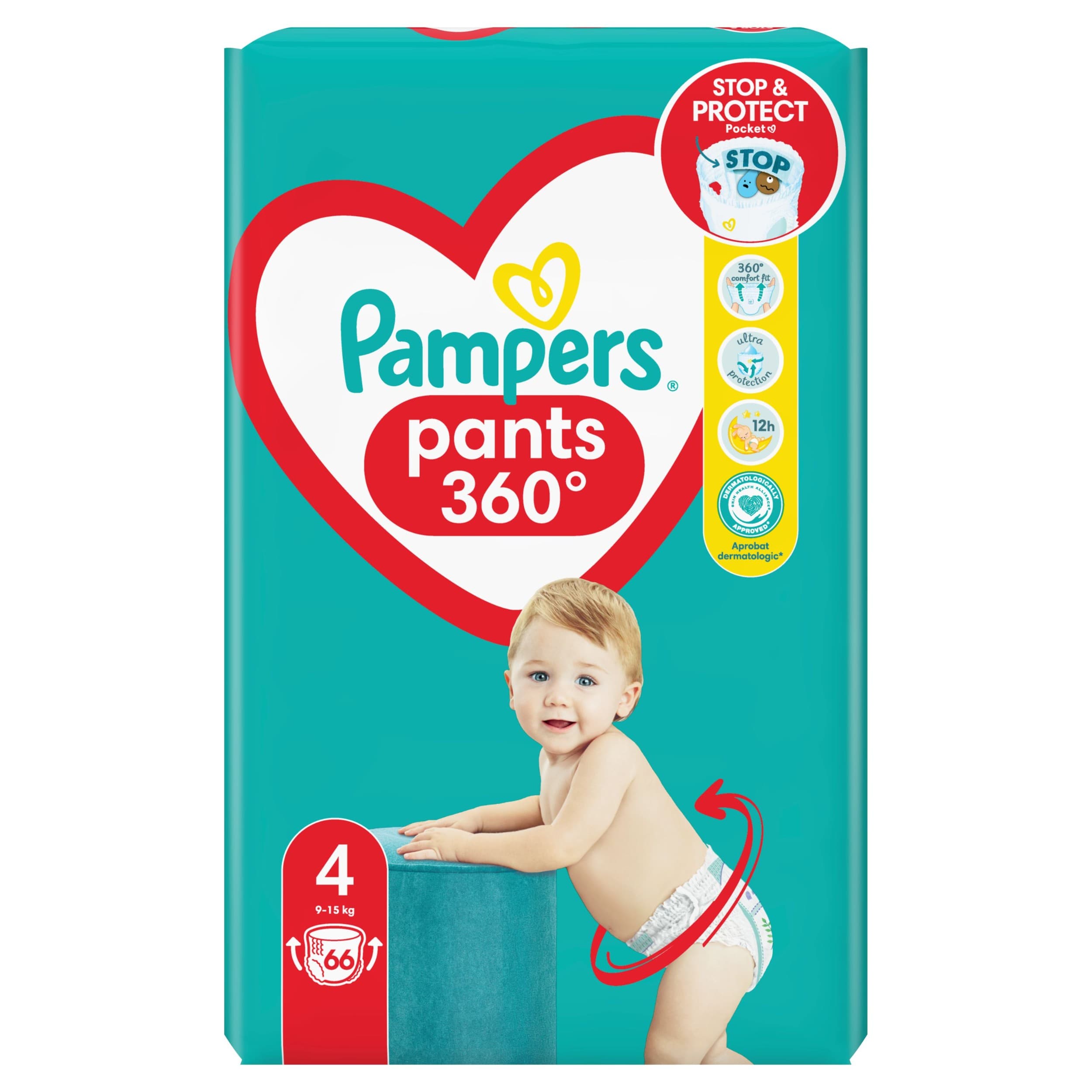 Pampers Pants Plenkové kalhotky vel. 4 66ks