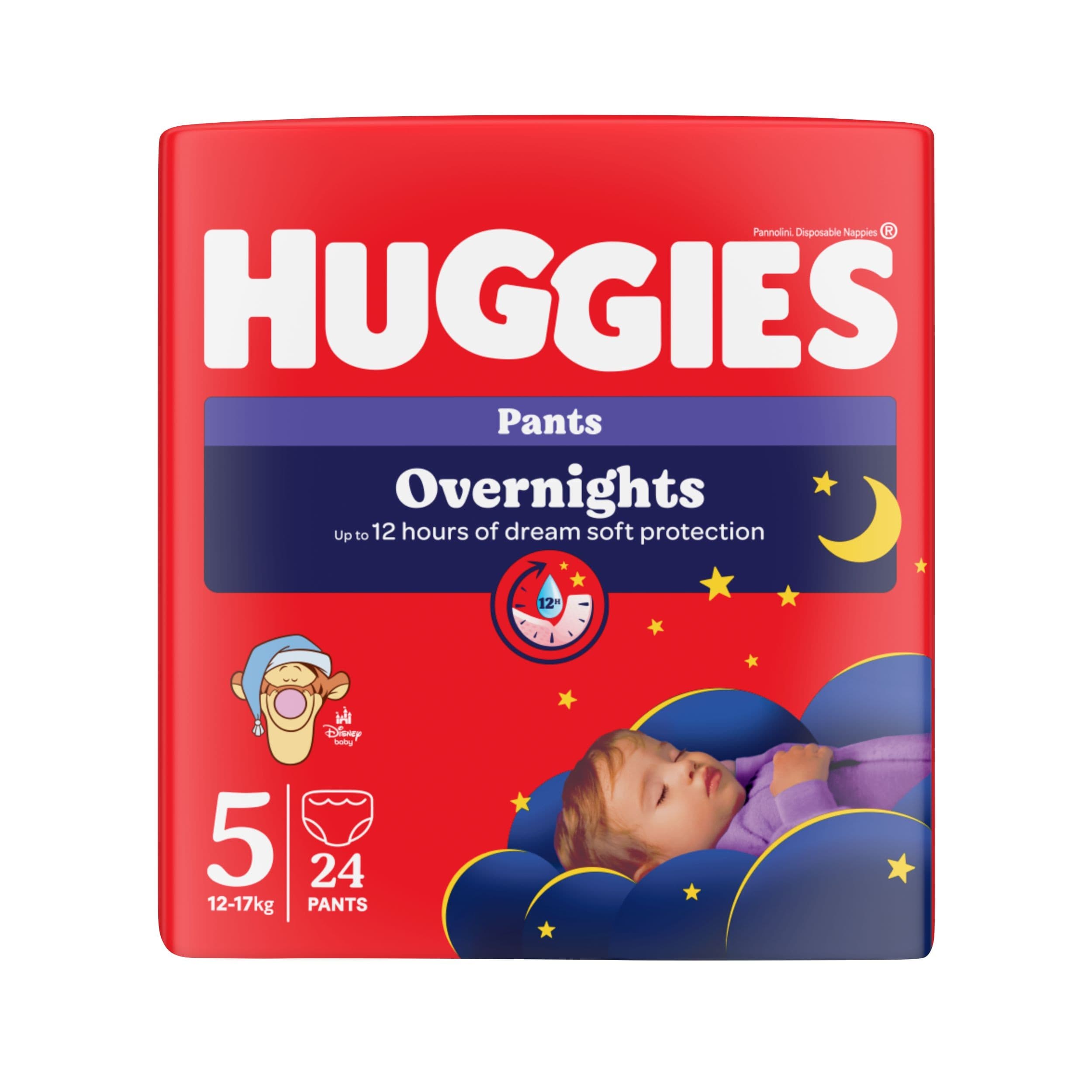 HUGGIES® Overnights Pants vel. 5, 24 ks