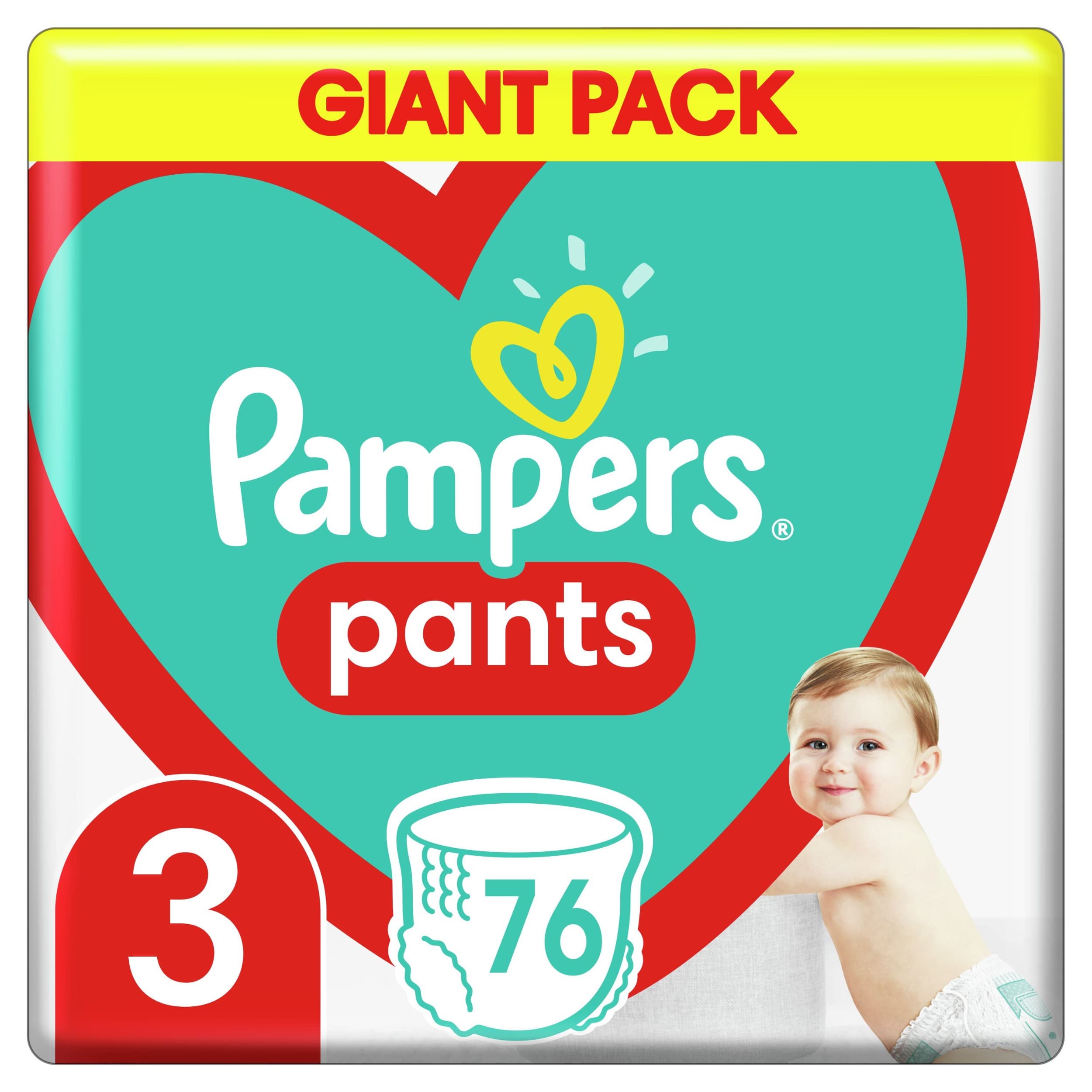 Pampers Pants Plenkové kalhotky vel. 3 76ks