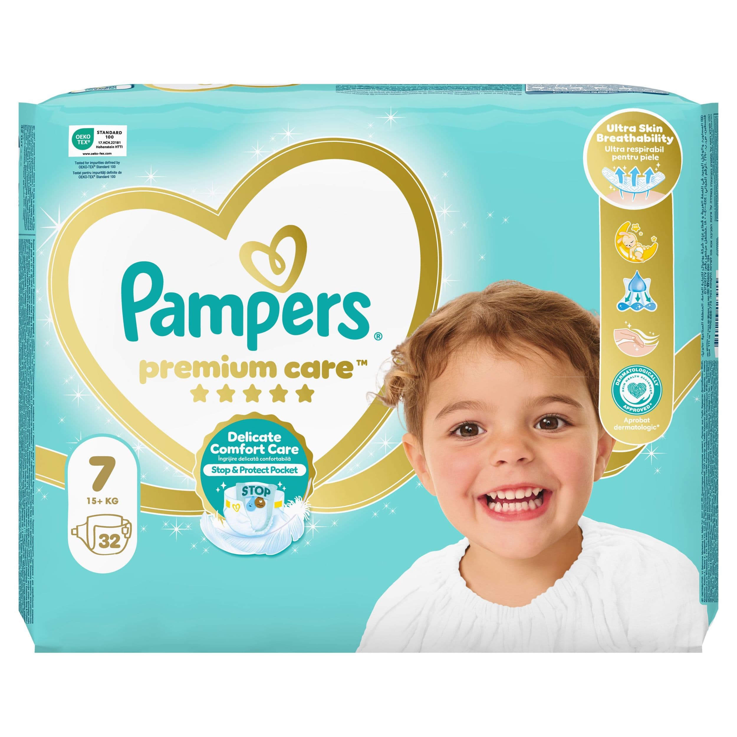 Pampers Premium Care Plenky vel. 7, 32 ks