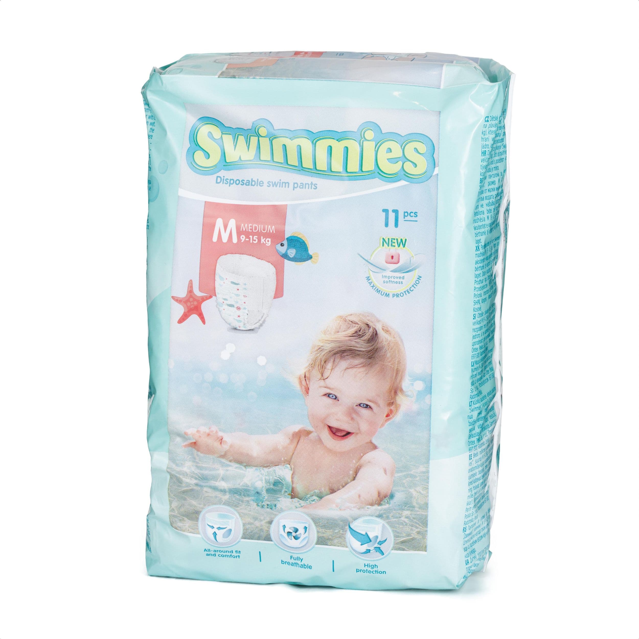 Swimmies plenky M 9-15 kg, 11 ks