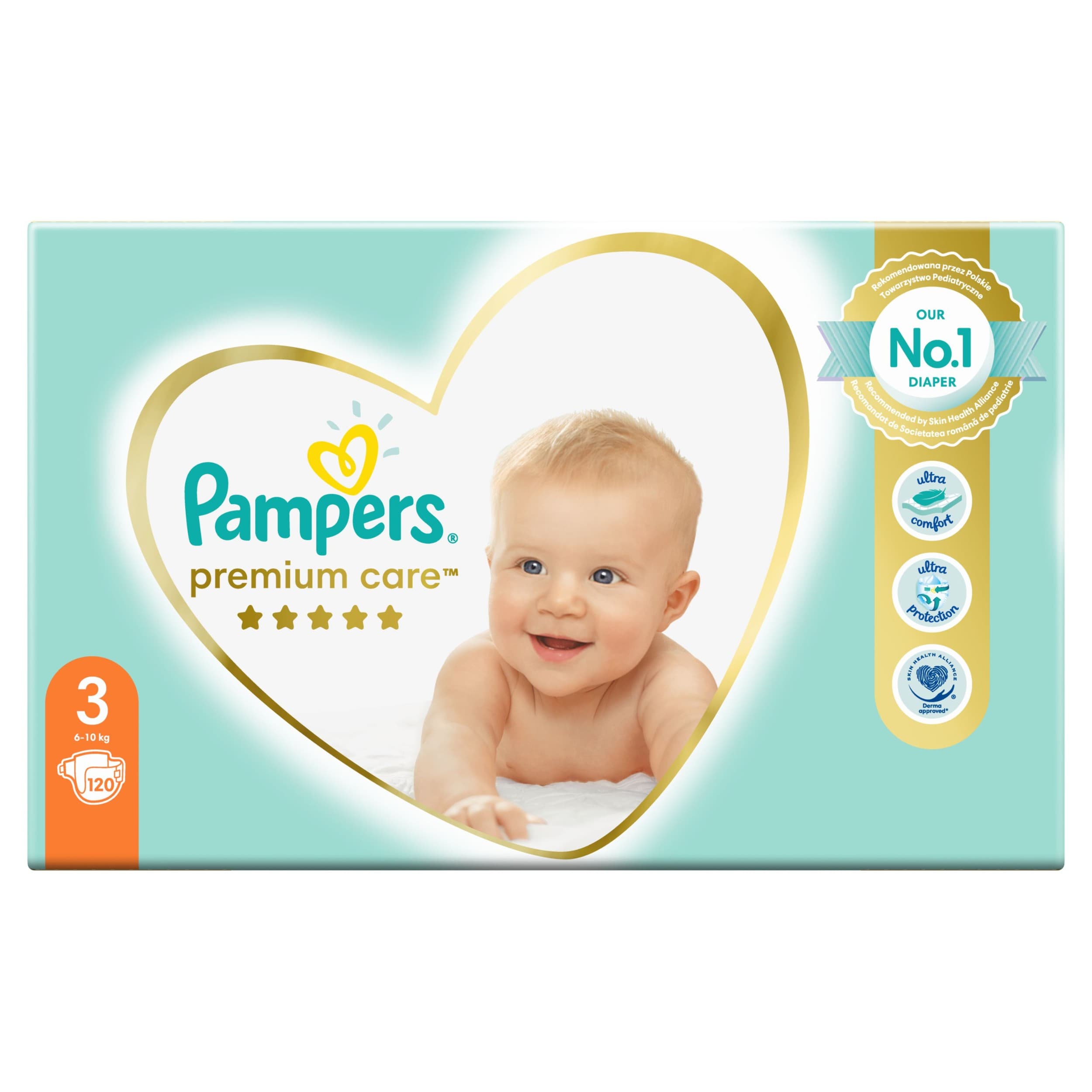 Pampers Premium Care pleny 3 120ks