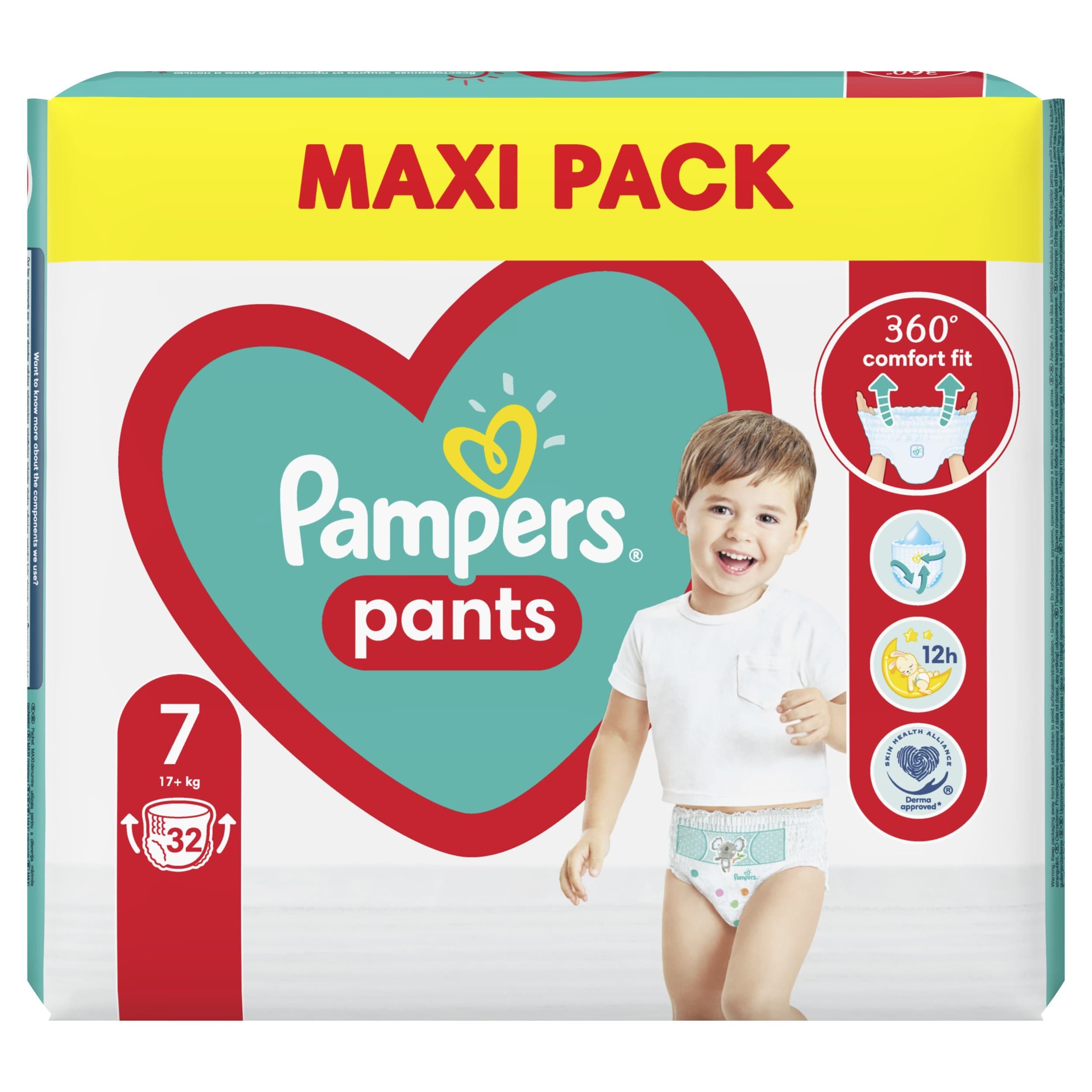 Pampers Pants Plenkové kalhotky vel. 7 (17kg+) 32ks