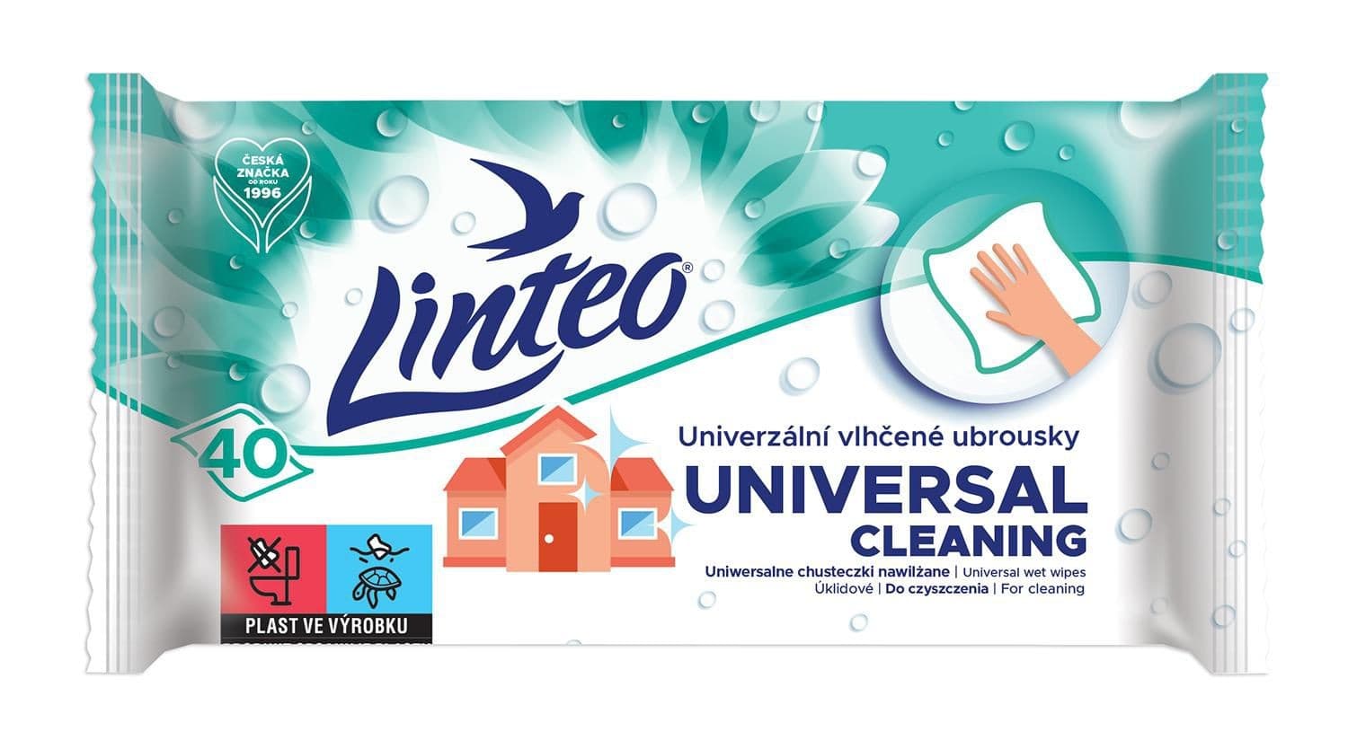 Linteo Vlhčené ubrousky univerzální 40 ks