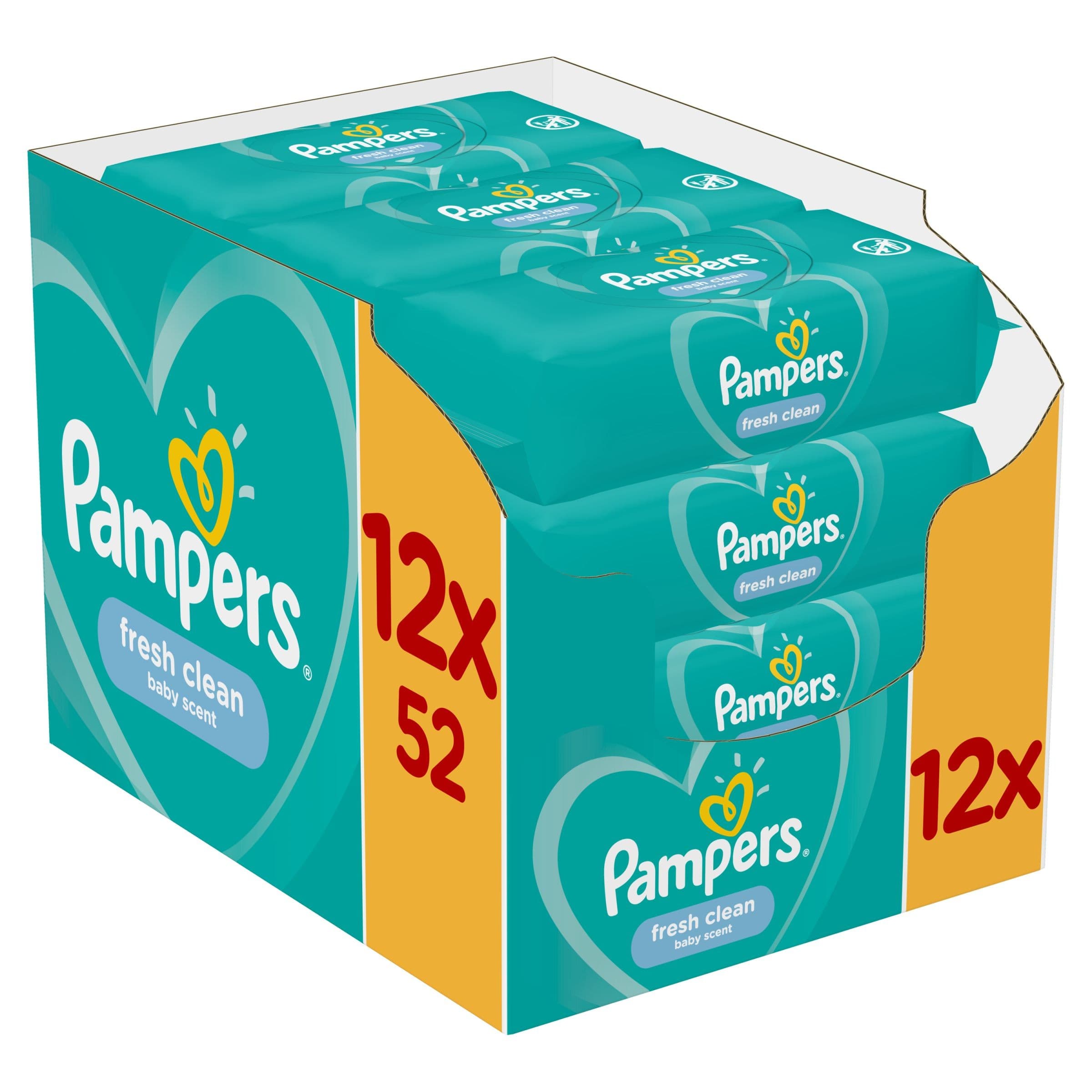 Pampers Fresh Clean Dětské čisticí ubrousky 624 ks