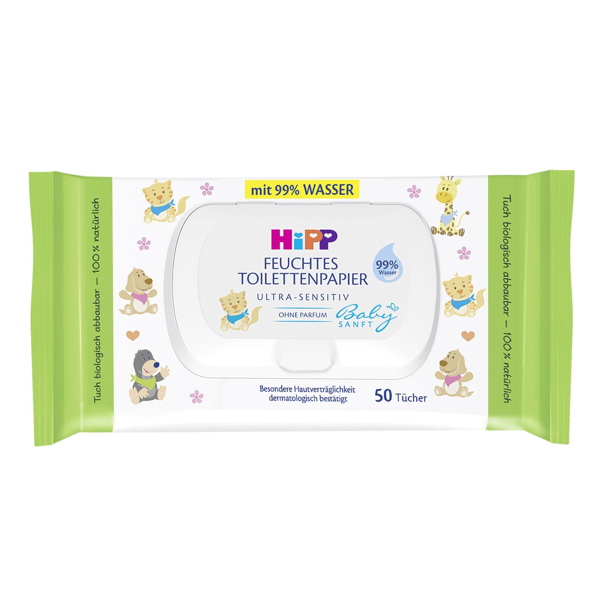 HiPP Babysanft Vlhčený toaletní papír Ultra sensitive 50 ks