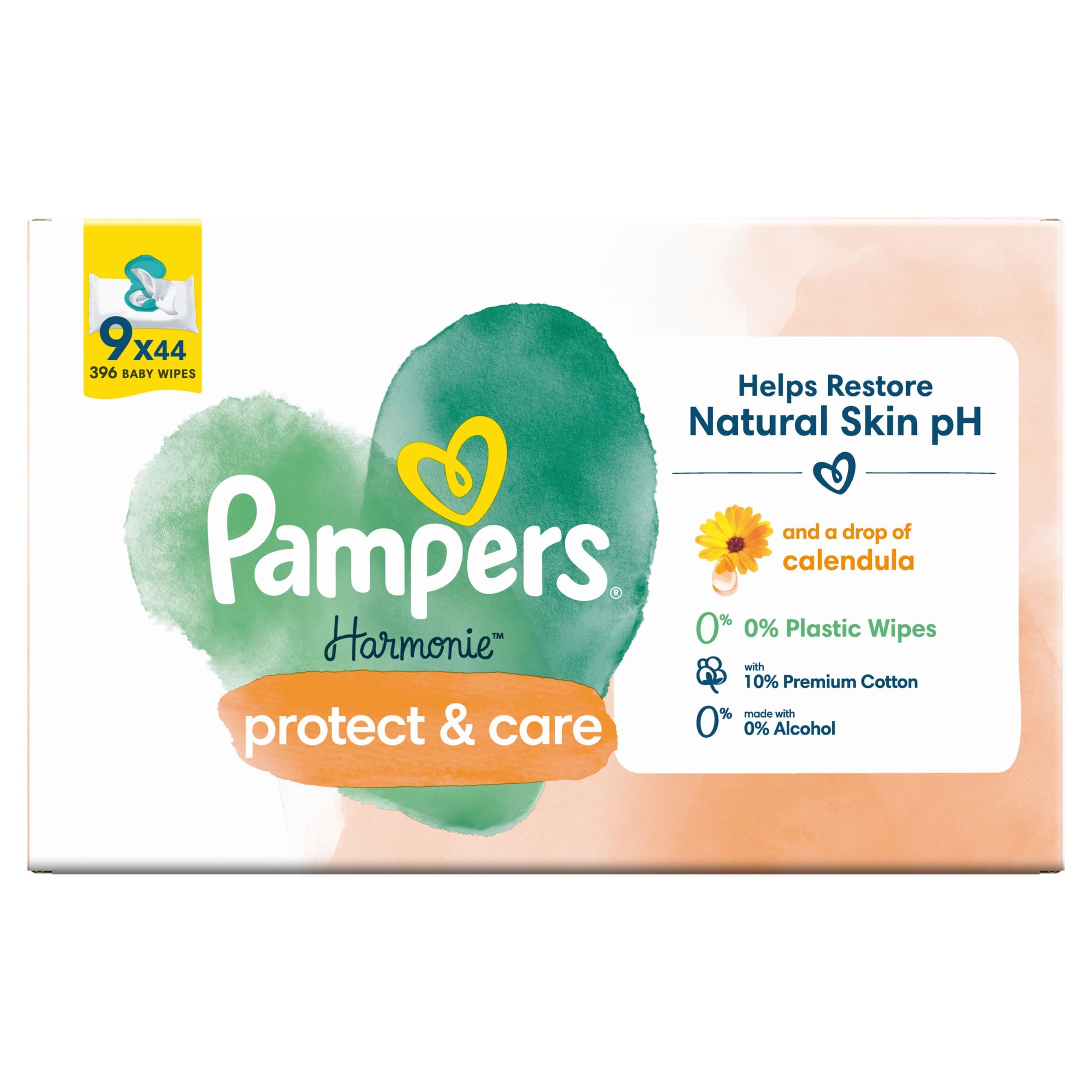 Pampers Ubrousky Harmonie Calendula 9x44ks