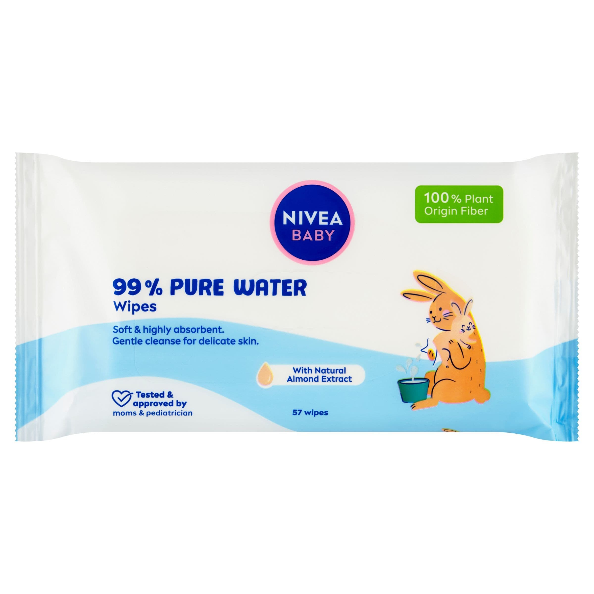 Nivea Baby Čisticí ubrousky Pure Water 57 ks