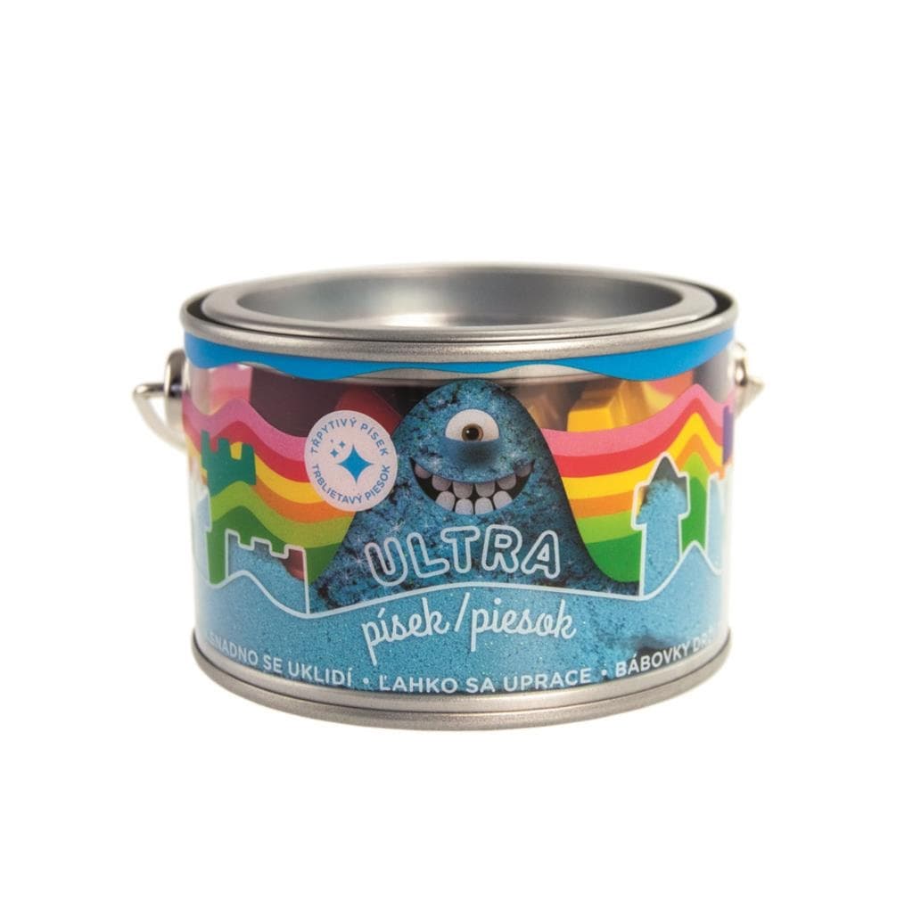 Ultra písek s glitry modrý 200g