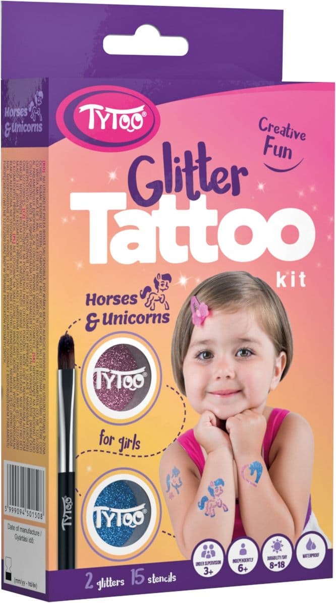 Tytoo Tattoo glitter Koně a Jednorožci