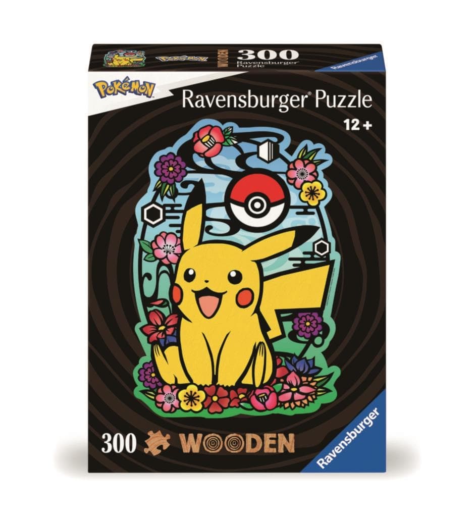 Ravensburger Puzzle 120007616 Dřevěné Pikachu 300 dílků