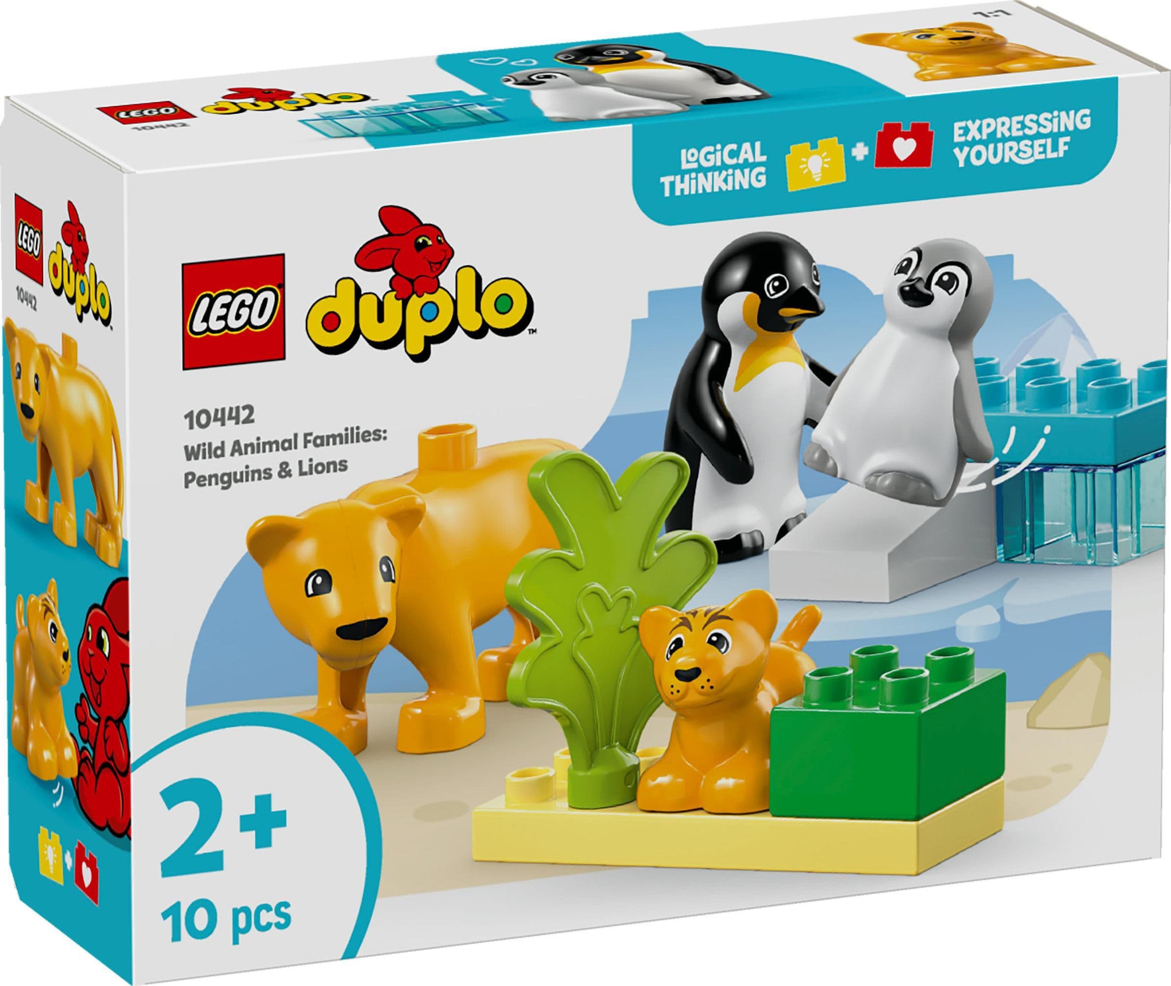 LEGO® Duplo 10442 Rodinky divokých zvířat: Tučňáci a lvi