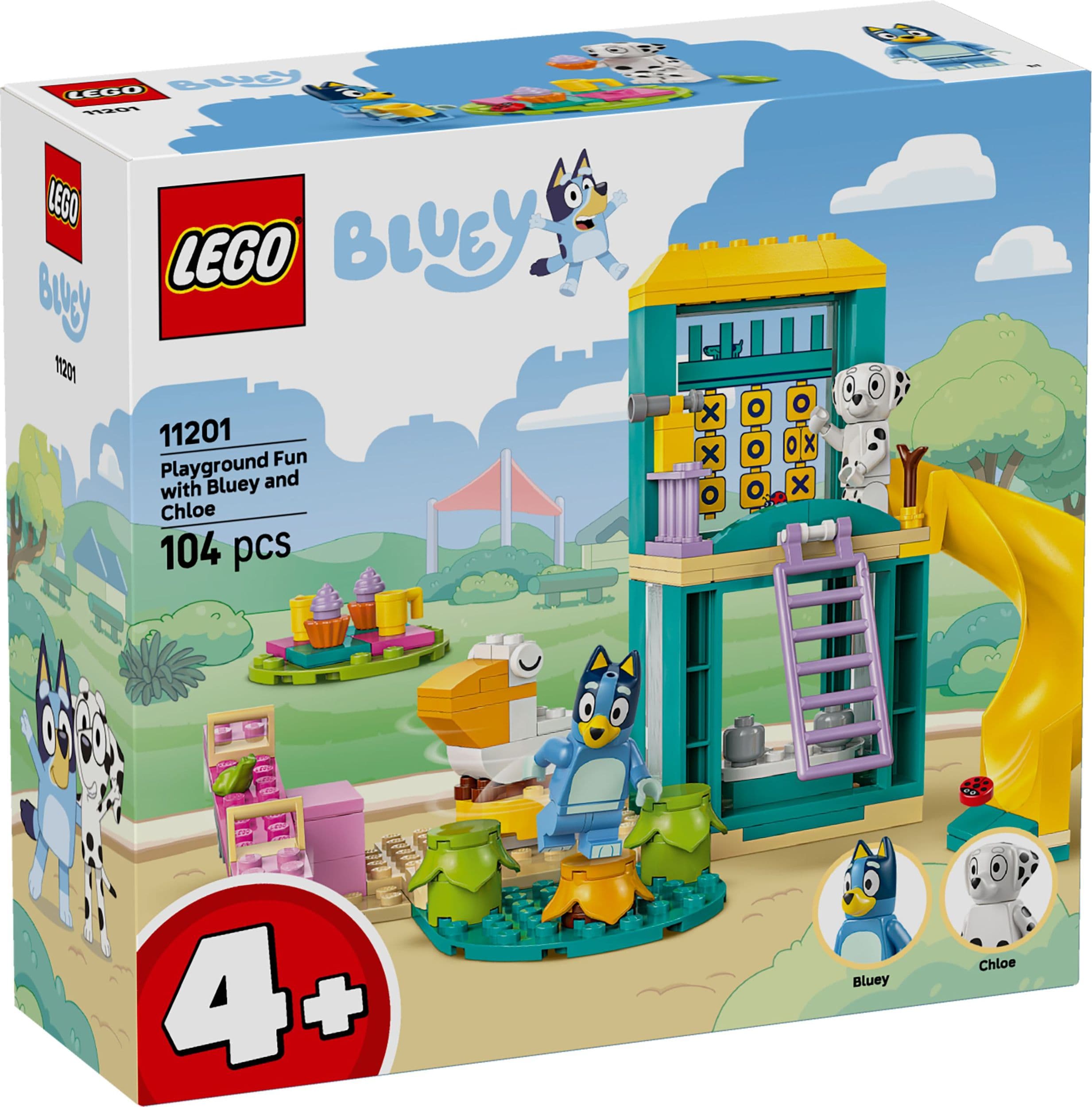 LEGO® Bluey 11201 Bluey, Chloe a zábava na hřišti