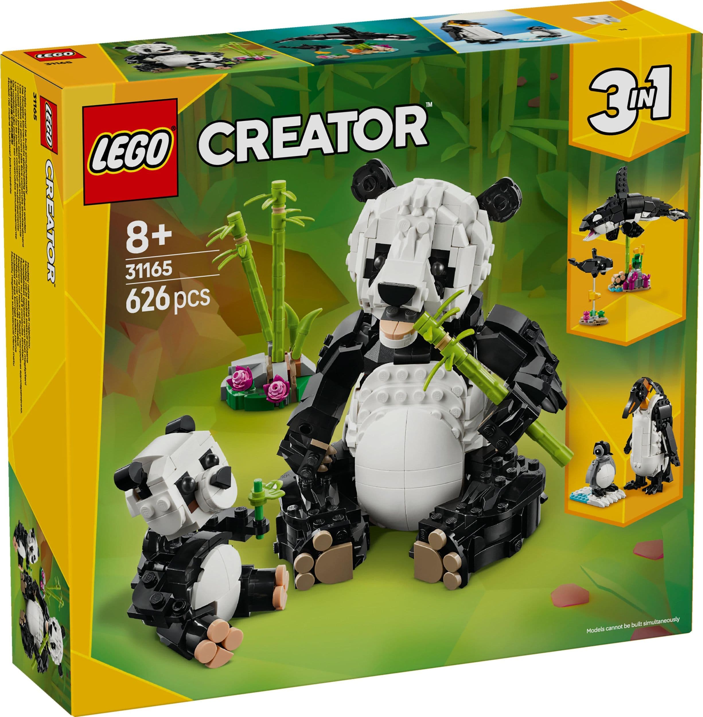 LEGO® Creator 3 v 1 31165 Divoká zvířata: Pandí rodinka