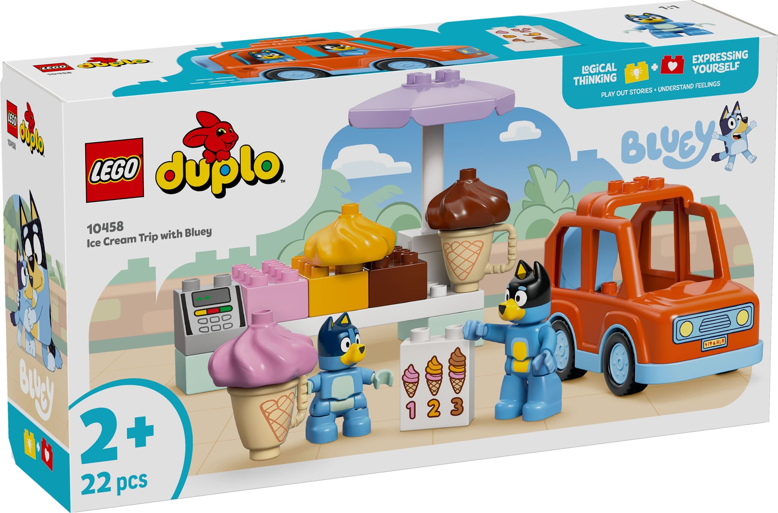 LEGO® DUPLO 10458 Bluey a výlet na zmrzlinu