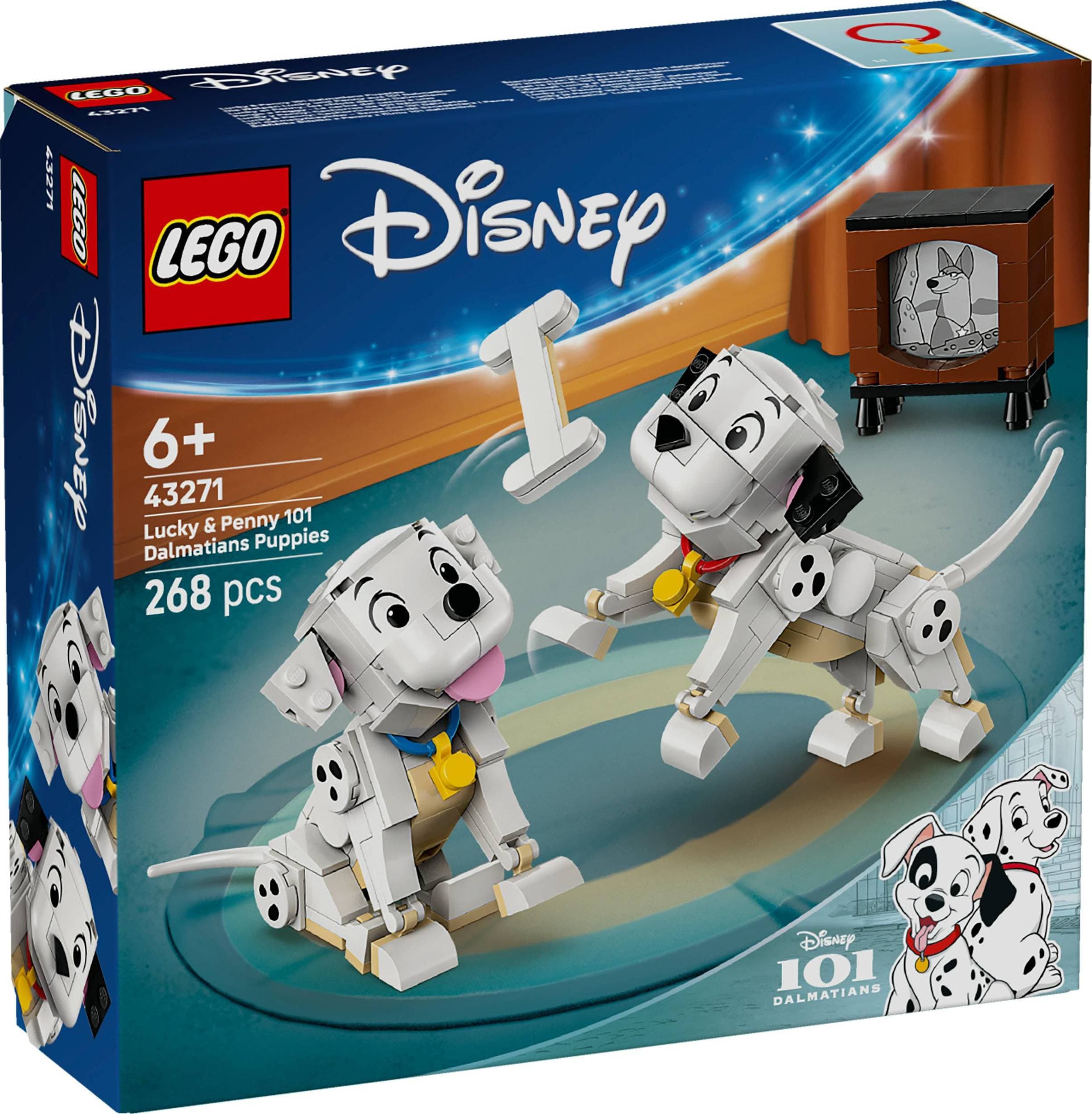 LEGO® Disney 43271 Štěňátka Štístko a Penny z filmu 101 dalmatinů