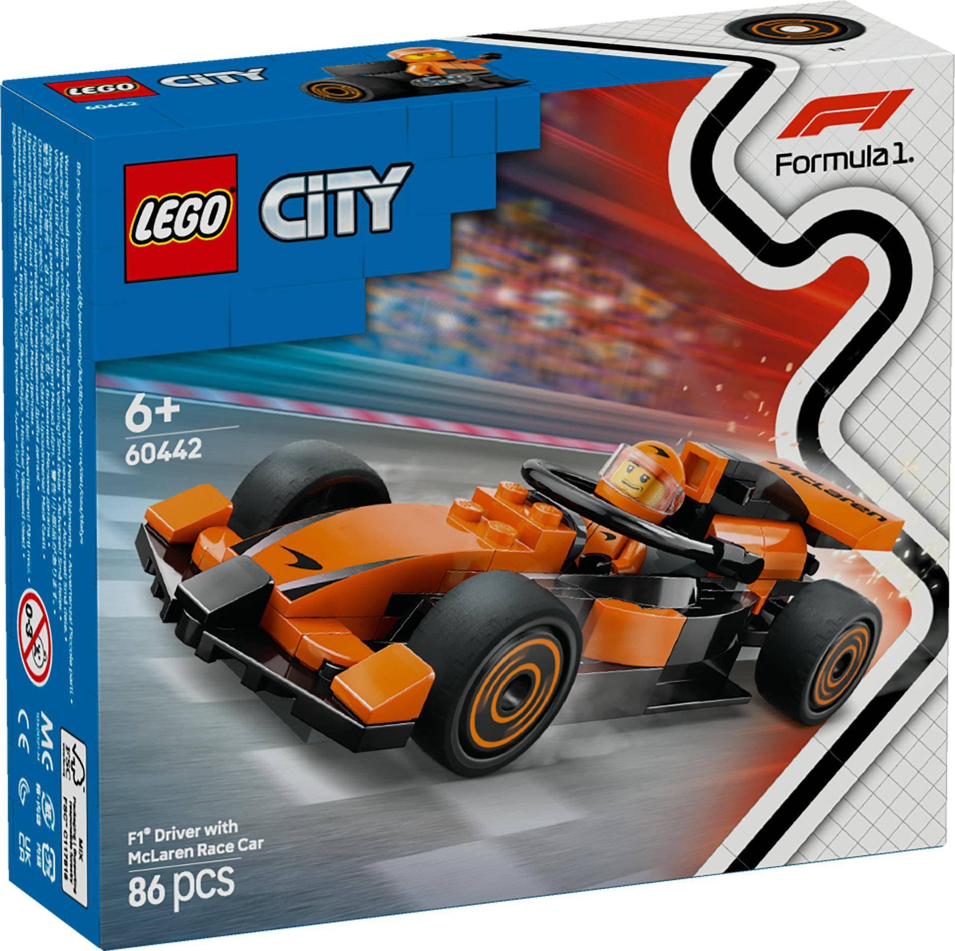 LEGO® City 60442 Jezdec F1 se závodním vozem McLaren