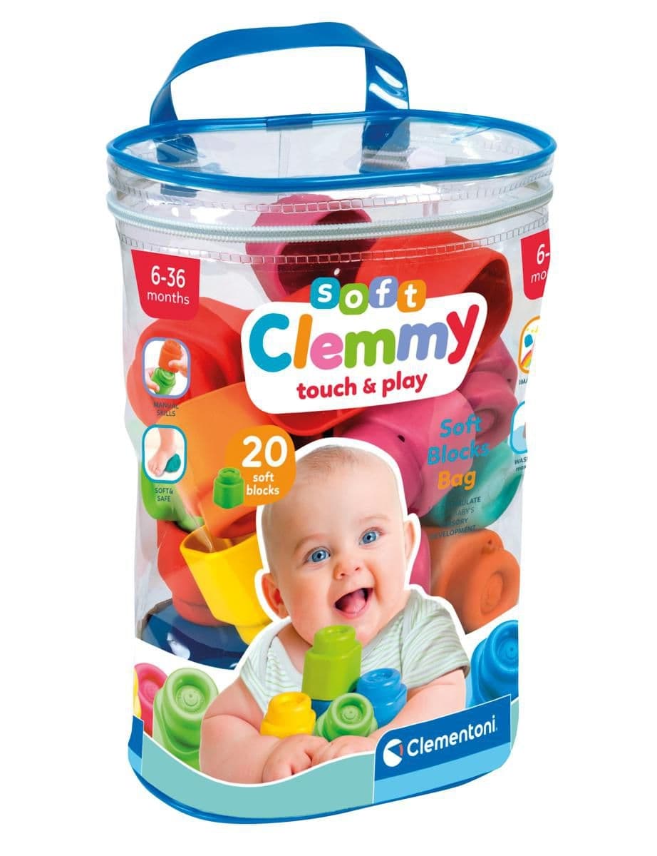 Clementoni Clemmy baby 20 kostek v plastovém pytli