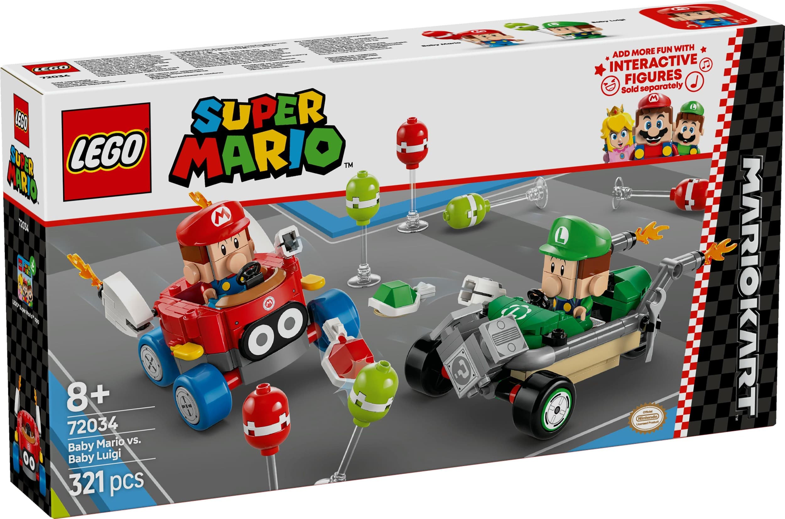 LEGO® Super Mario 72034 Mario Kart – Baby Mario vs. Baby Luigi