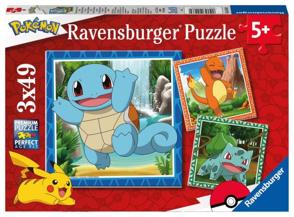 Ravensburger puzzle 055869 Vypusťte Pokémony 3x49 dílků