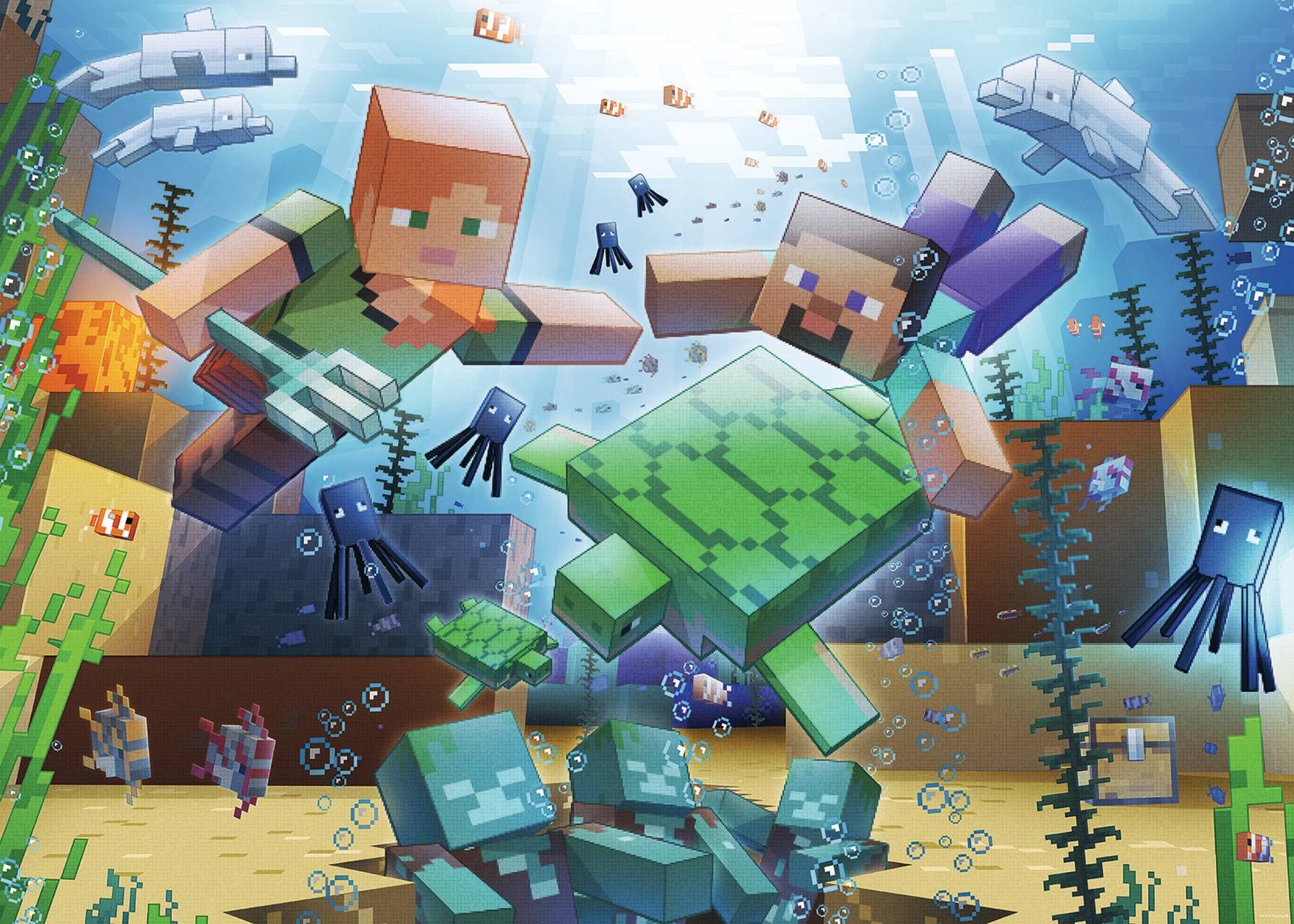 Ravensburger Puzzle 120004219 Minecraft 1000 dílků