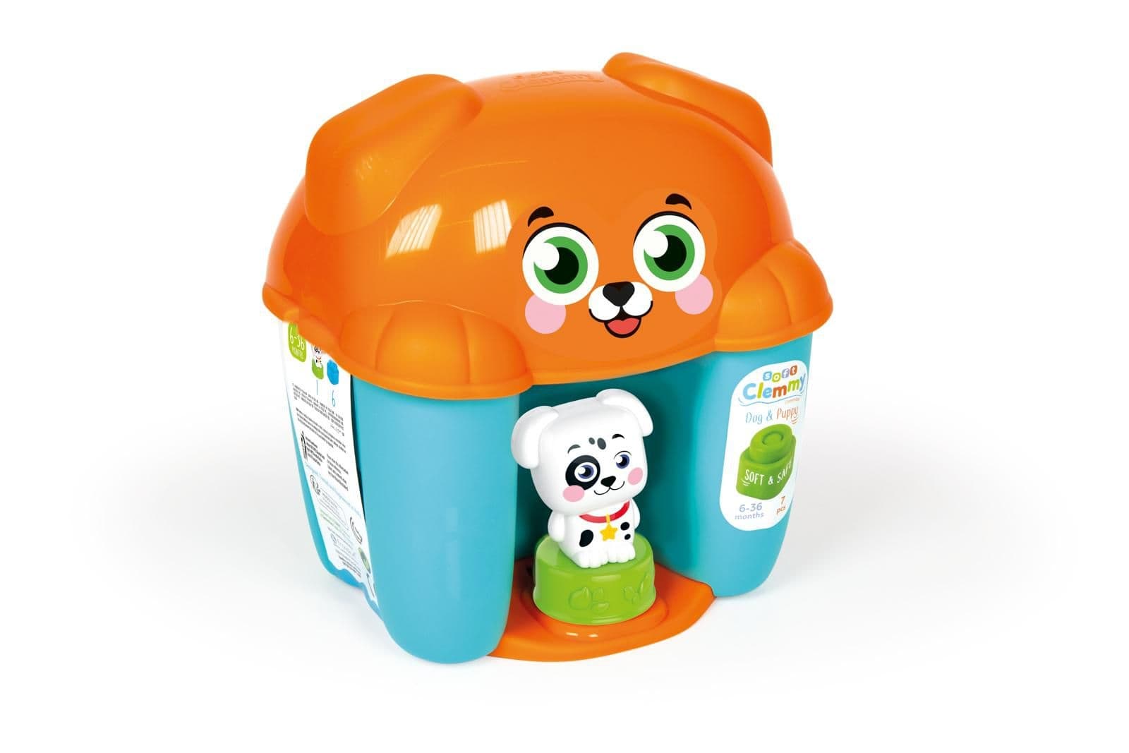 Clementoni Clemmy baby - kyblík s kostkami štěňátko