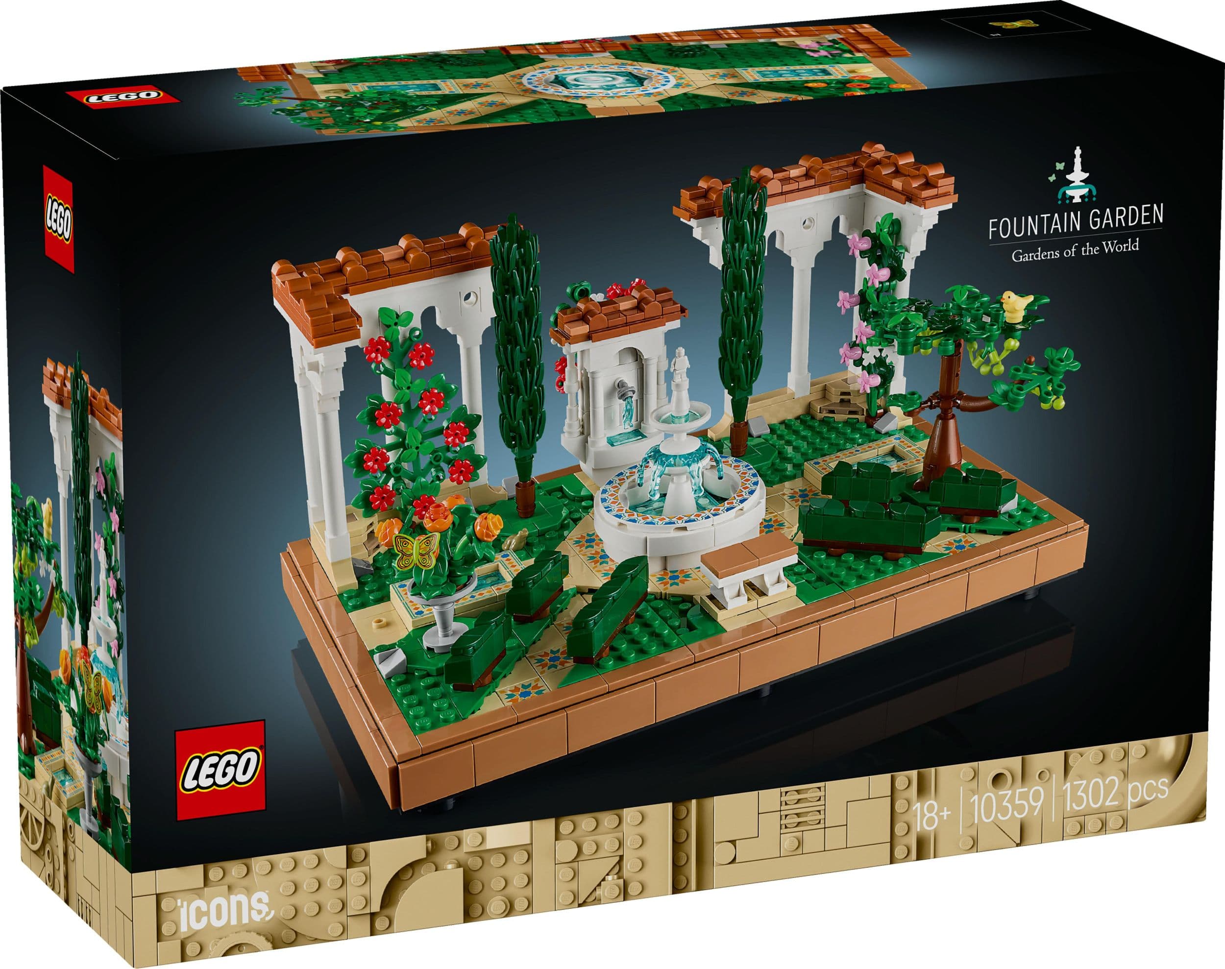 LEGO® Icons 10359 Zahrada s fontánou