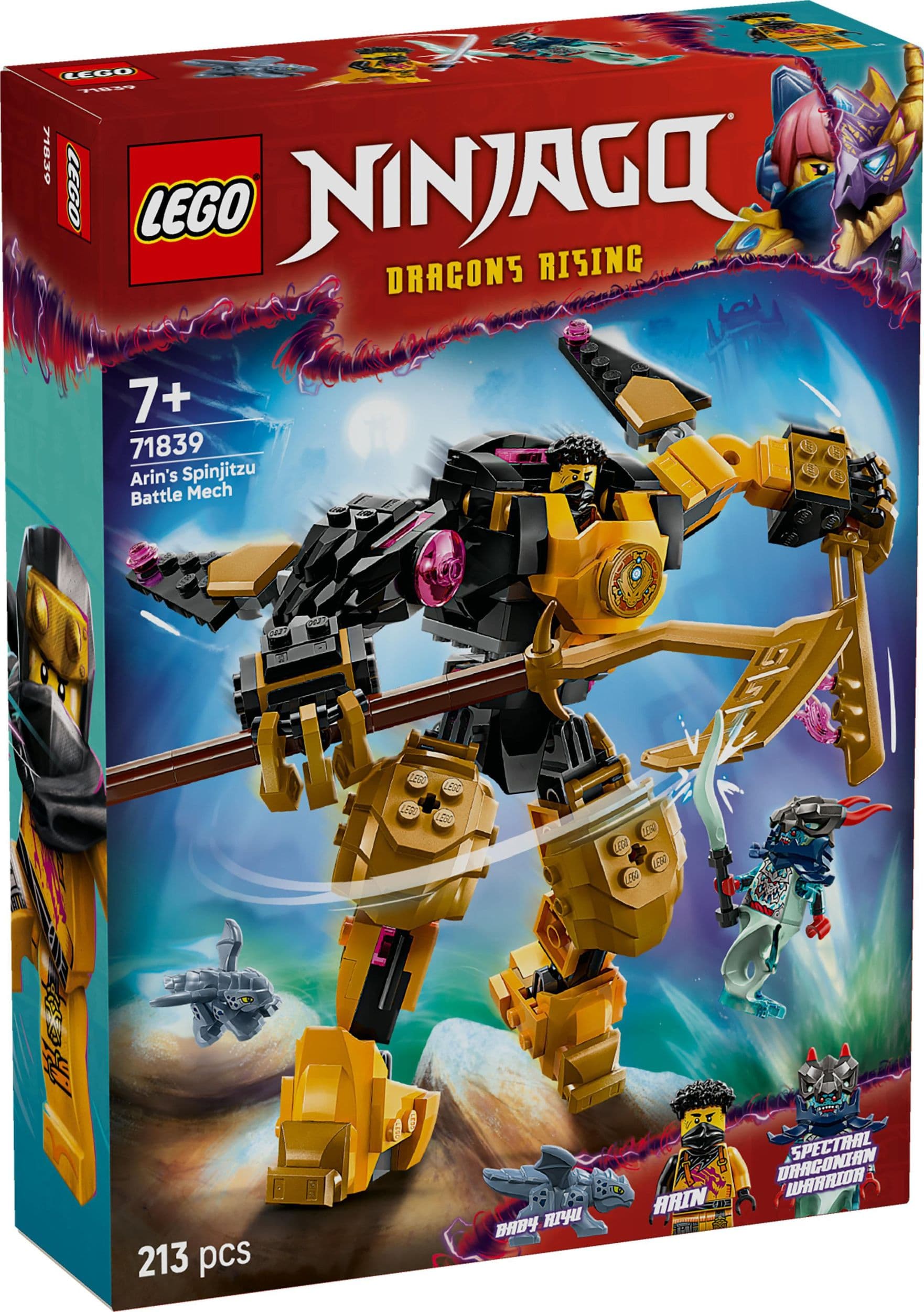 LEGO® NINJAGO 71839 Arin a bojový robot Spinjitzu