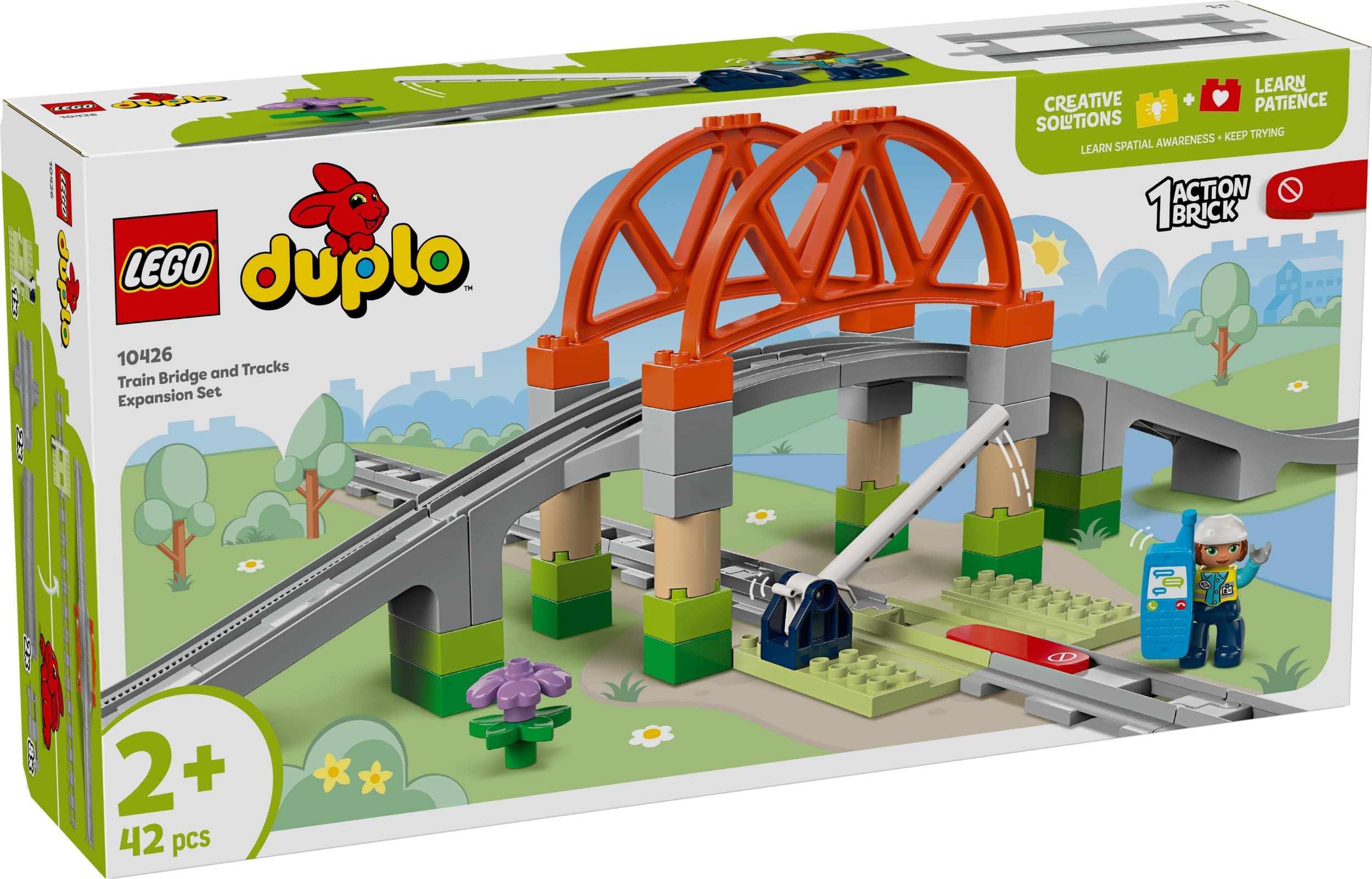 LEGO® Duplo 10426 Železniční most a koleje – rozšiřující sada