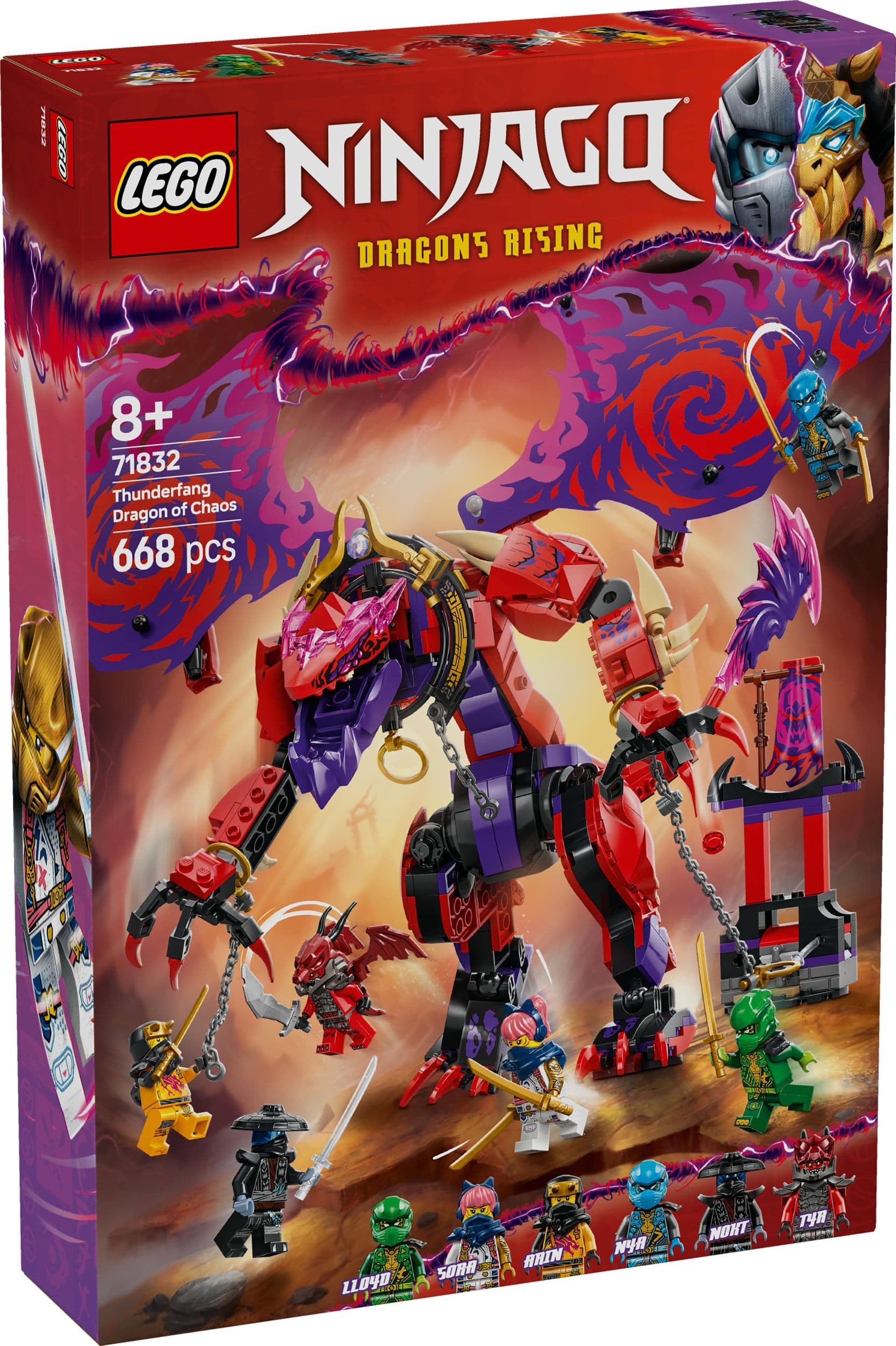 LEGO® NINJAGO 71832 Drak chaosu Thunderfang