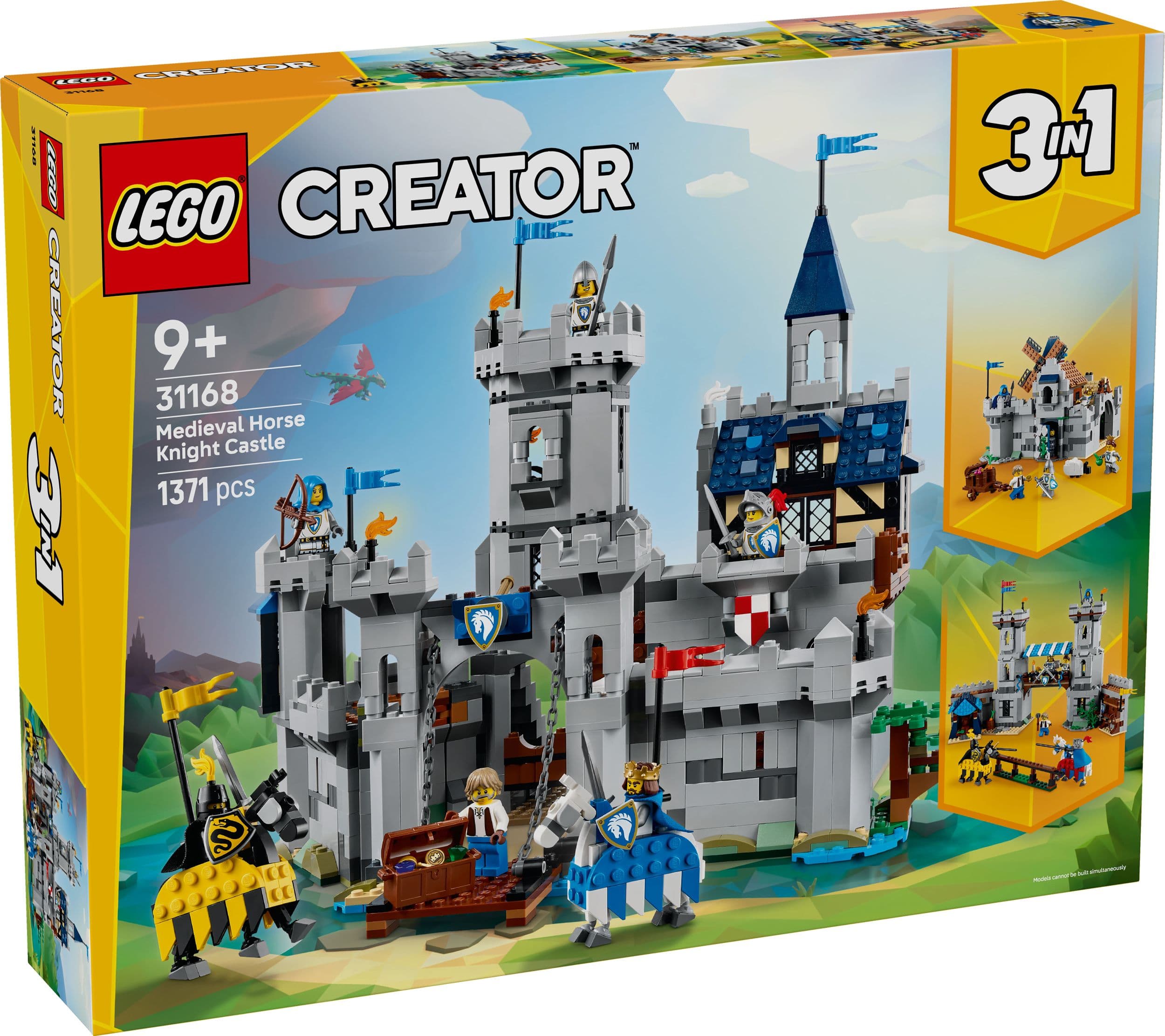 LEGO® Creator 3 v 1 31168 Středověký hrad a rytíři na koních