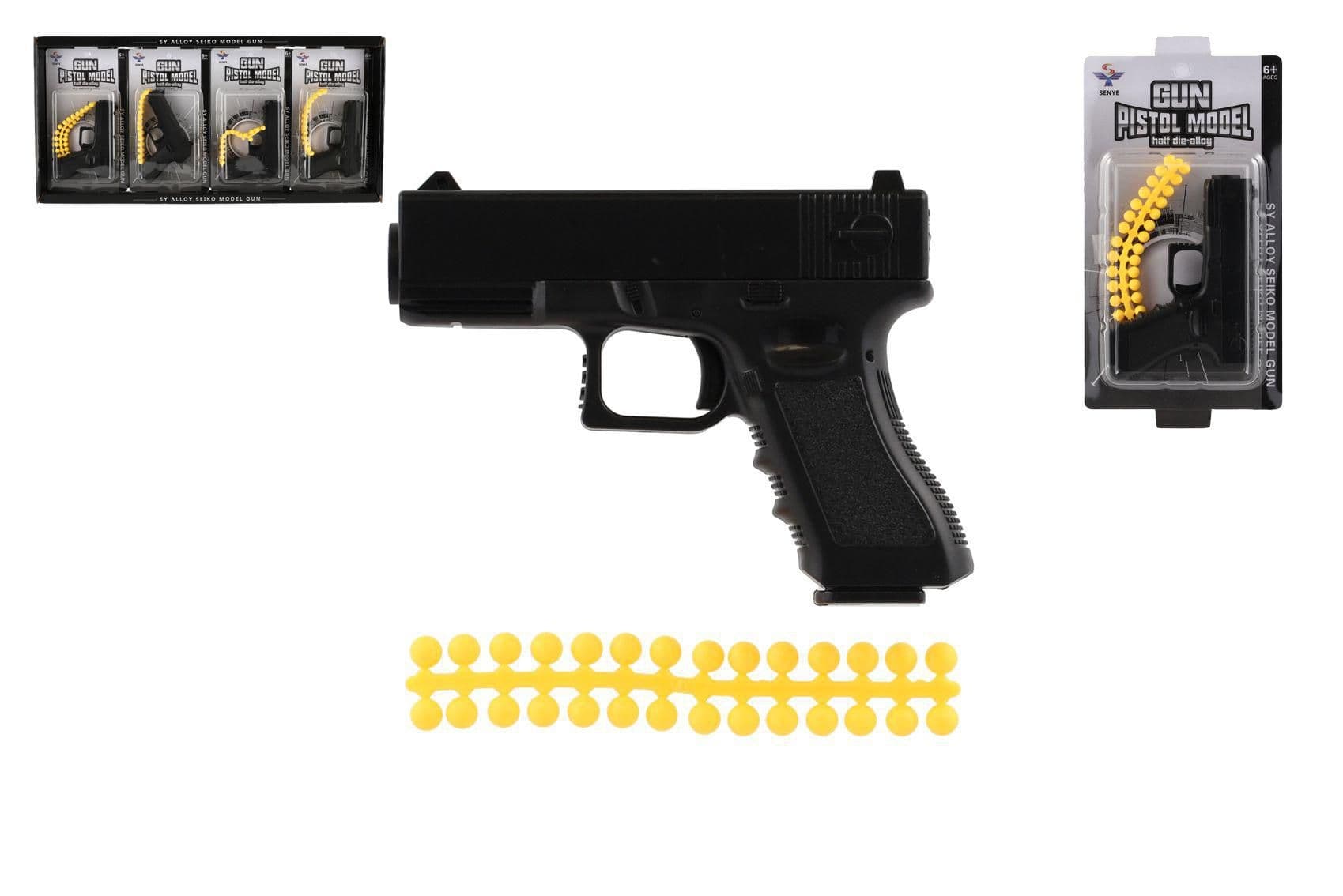 Teddies Pistole na měkké kuličky 10cm + náboje 28ks