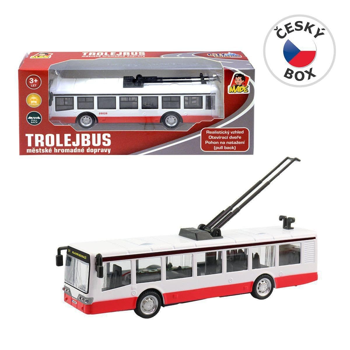 MaDe Trolejbus kovový
