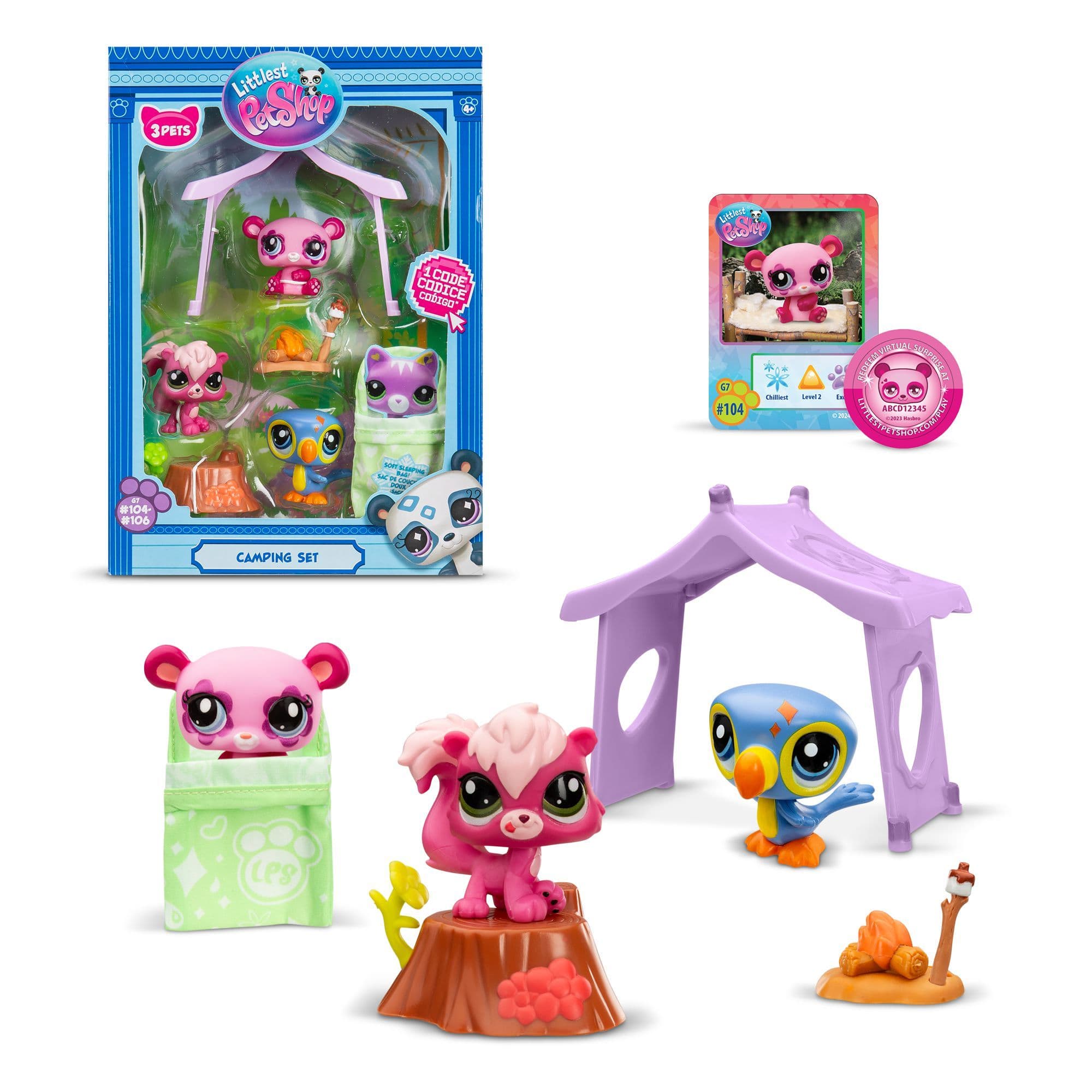 Littlest Pet Shop Kempování set 3 ks