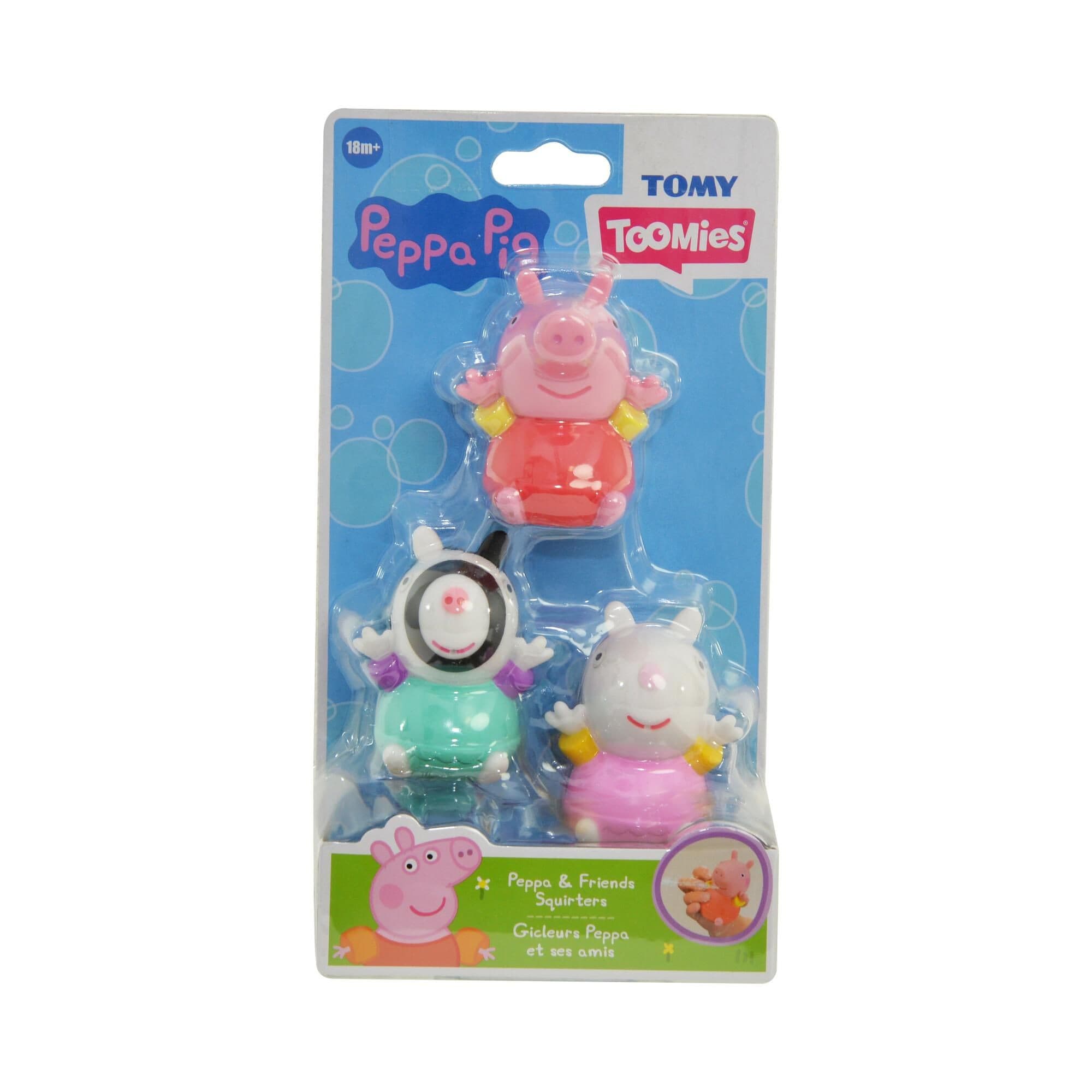 Toomies Prasátko Peppa Pig s kamarády - stříkající hračky do vody