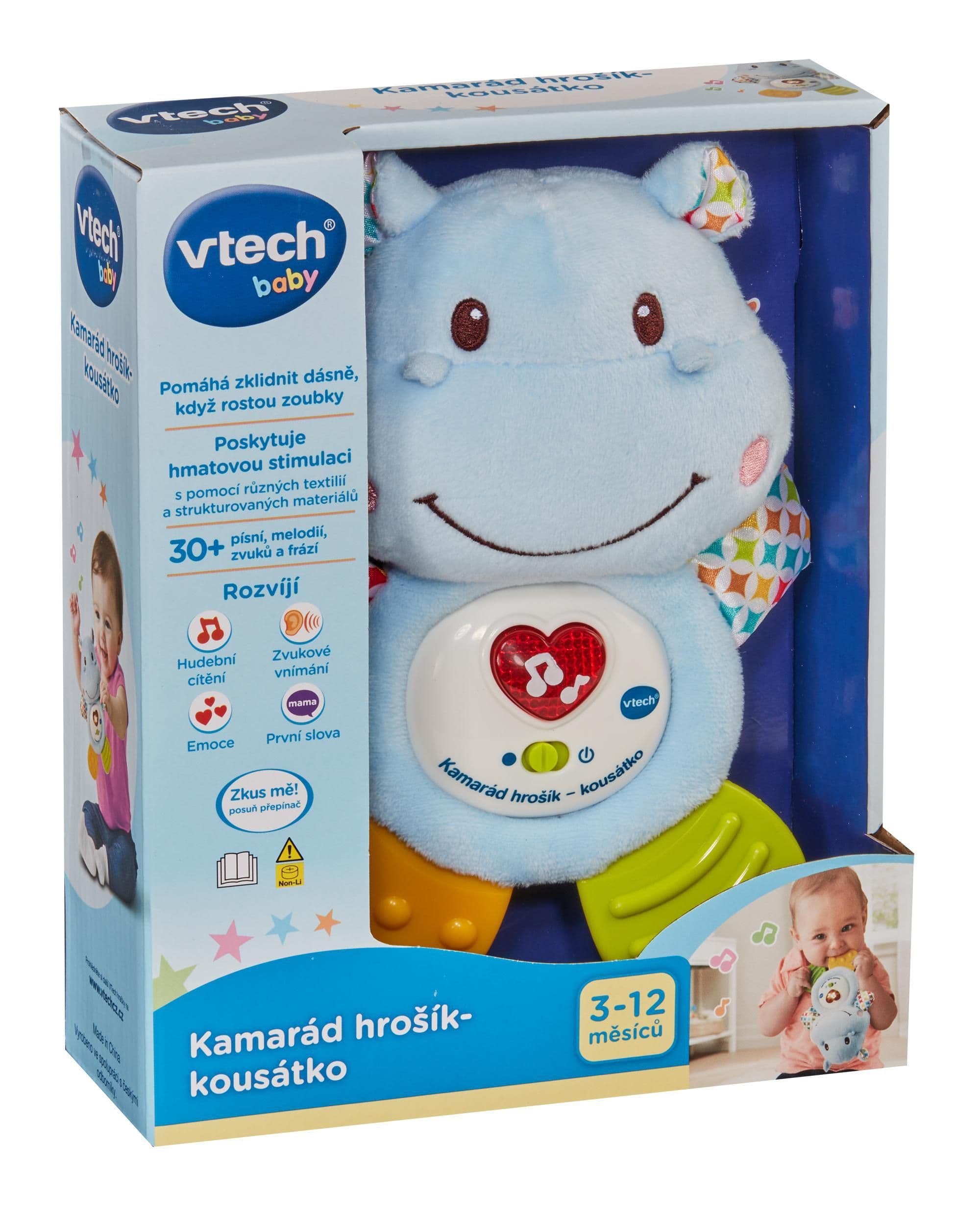 Vtech Vtech Kamarád hrošík kousátko CZ, 227g