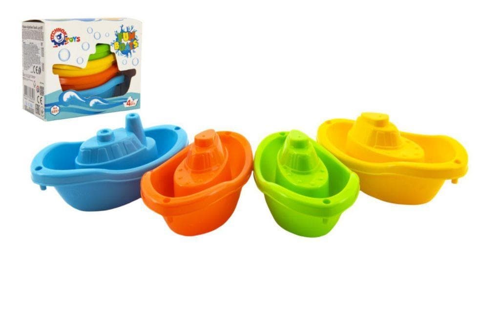Teddies Lodě/lodičky do vody 4ks plast 11cm
