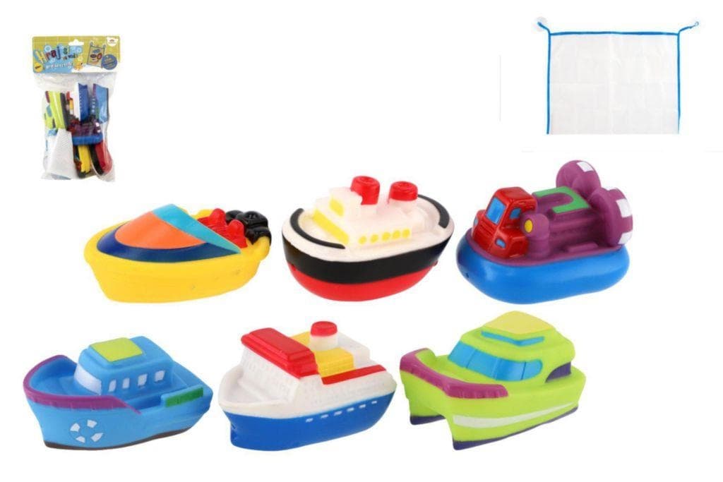 Teddies Lodičky do vany gumové se síťkou 6ks