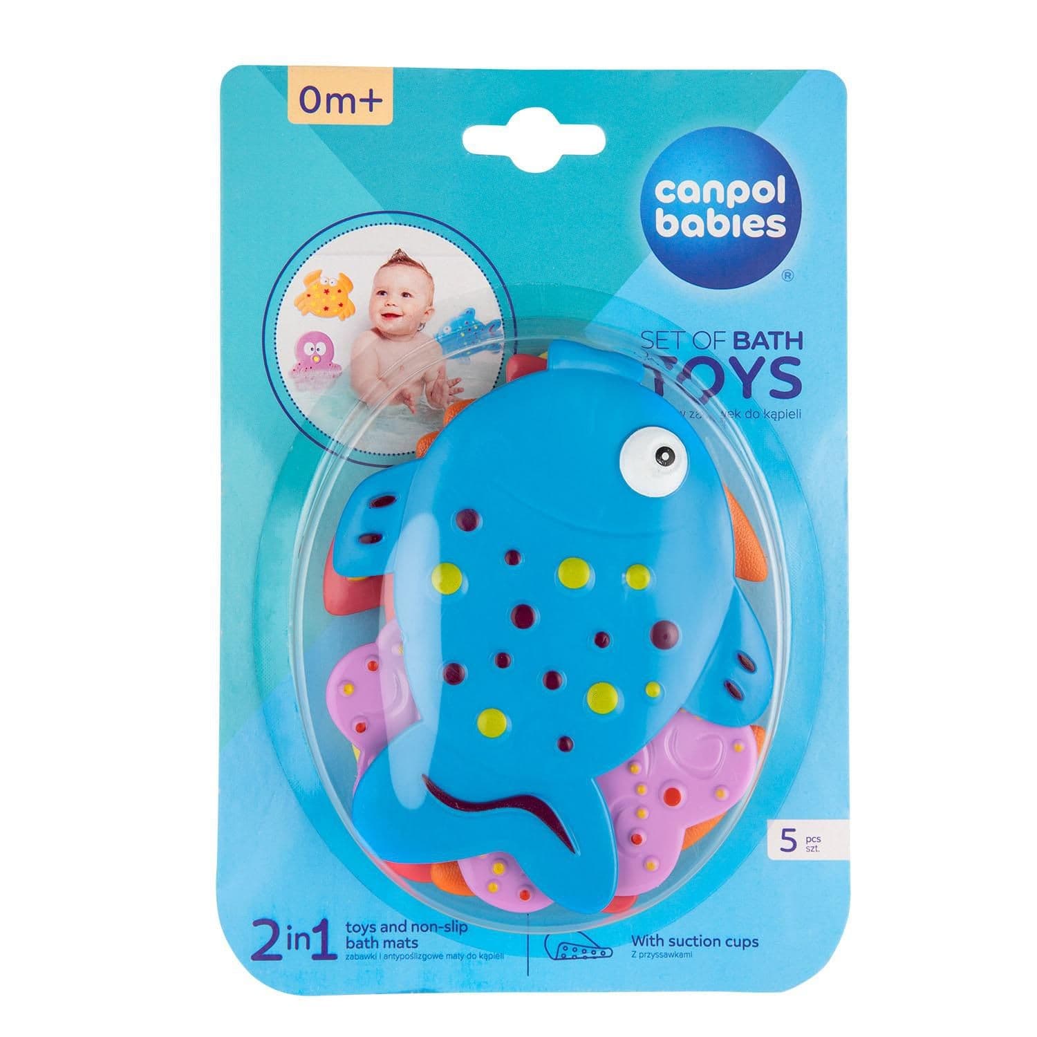 Canpol babies Mini protiskluzové podložky do vany 5ks