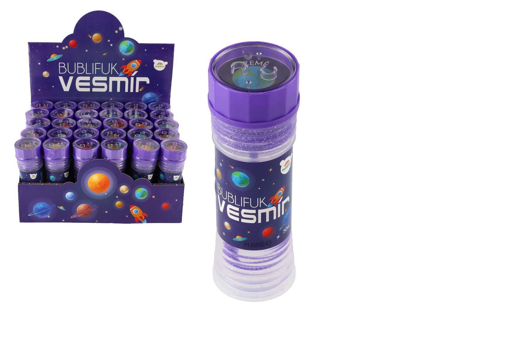 Teddies Bublifuk Vesmír 50ml 11cm mix druhů 1ks
