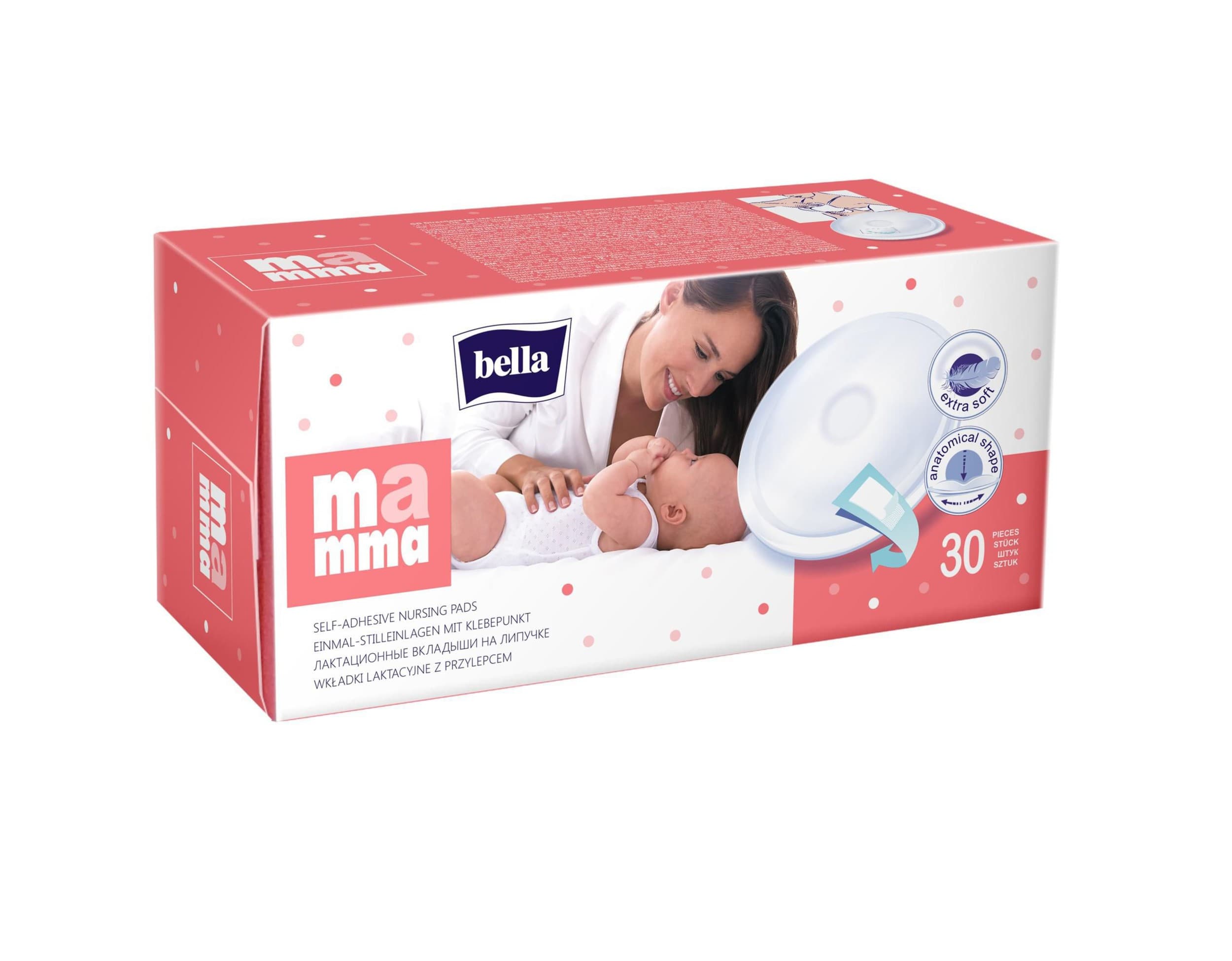Bella Mamma Jednorázové samolepící prsní vložky 30ks